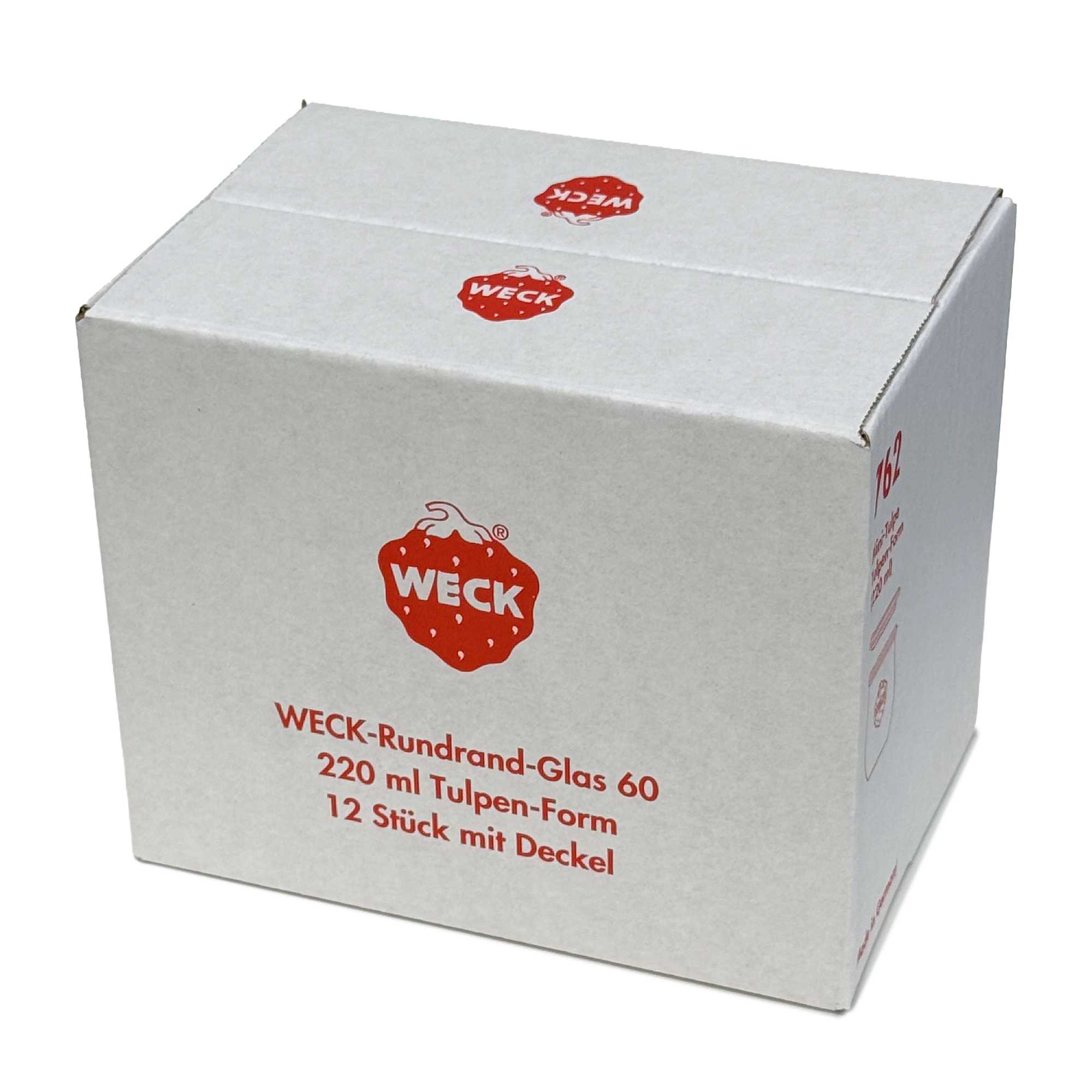 12x 220 ml vaso WECK a tulipano con coperchio in vetro RR 60
