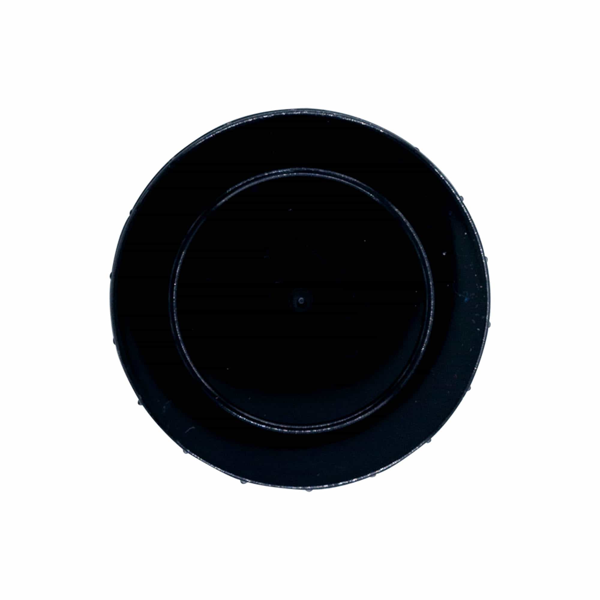 Tappo a vite, plastica PP, nero, per bocca: DIN 55 Tappo a vite, plastica PP, nero, per bocca: DIN 55