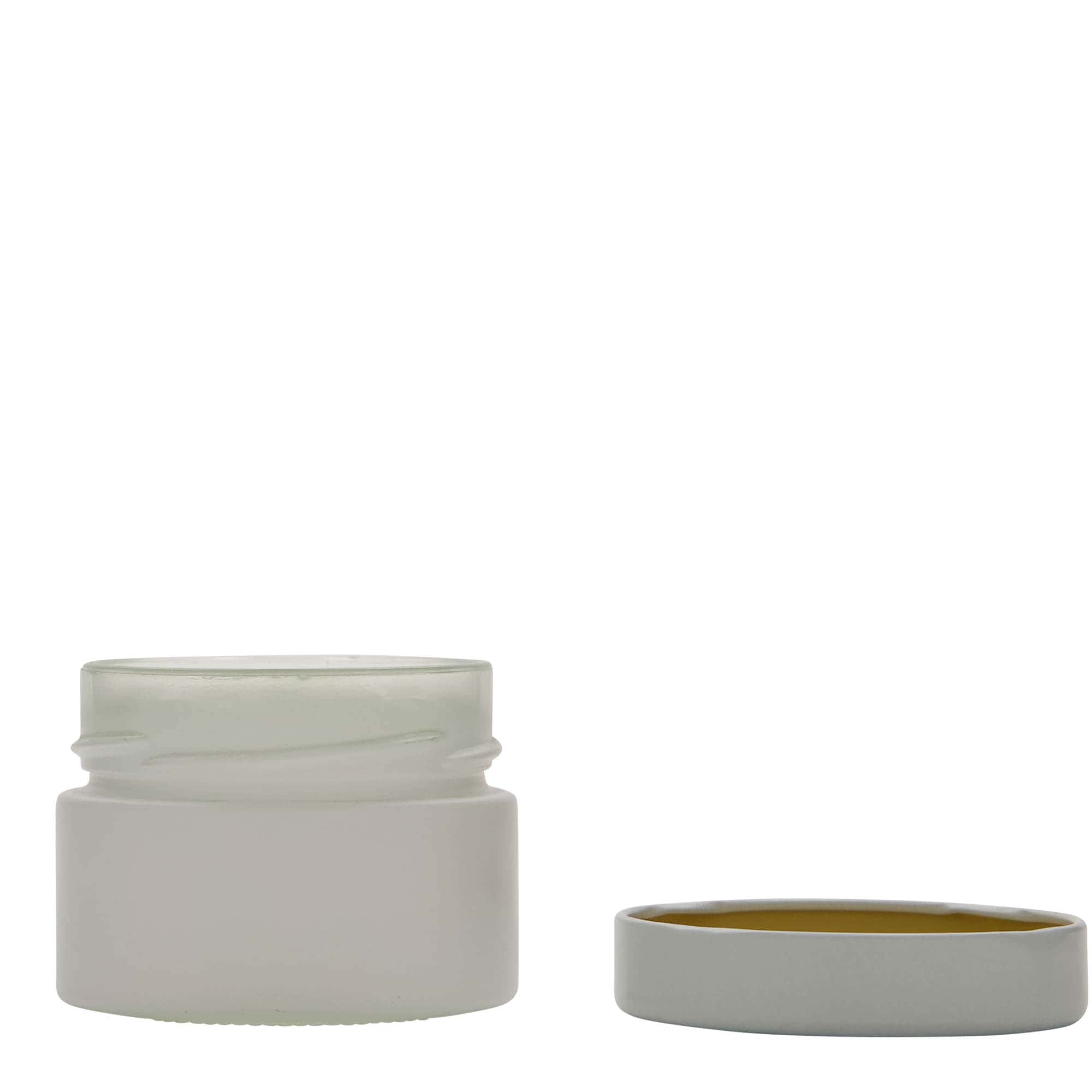 130 ml vaso rotondo 'Aurora', bianco, bocca: Deep-Twist-Off (DTO 66)