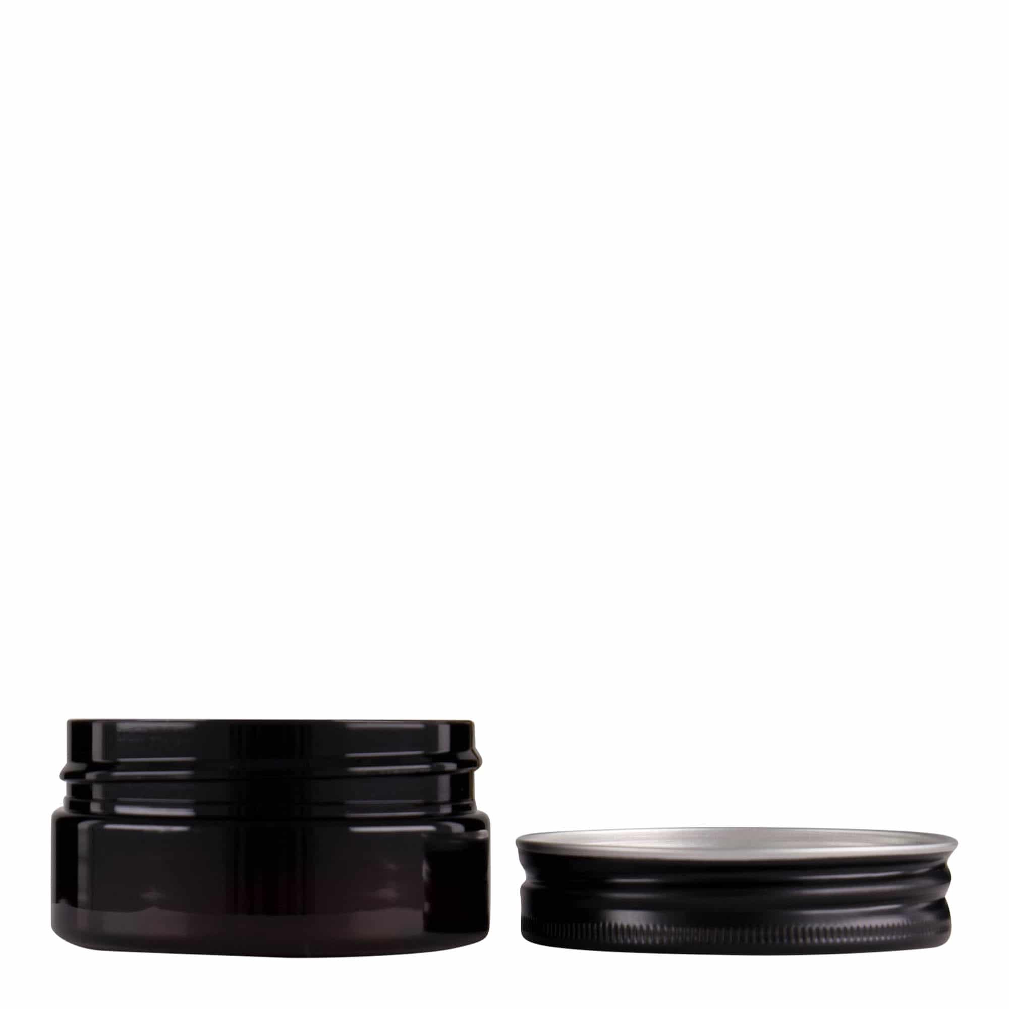 50 ml barattolo in PET 'Isabella', marrone, bocca: 70/400