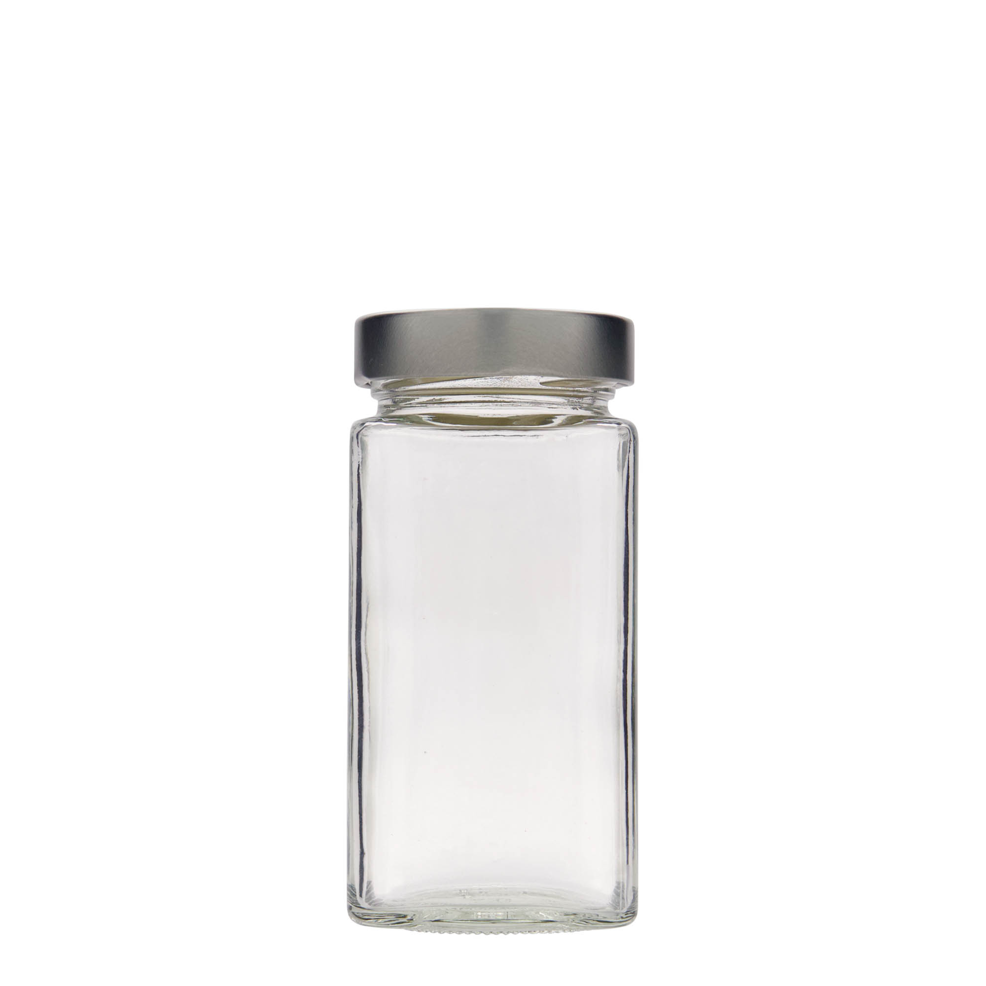 314 ml barattolo quadrato 'Funny', bocca: Deep-Twist-Off (DTO 58) 314 ml barattolo quadrato 'Funny', bocca: Deep-Twist-Off (DTO 58)