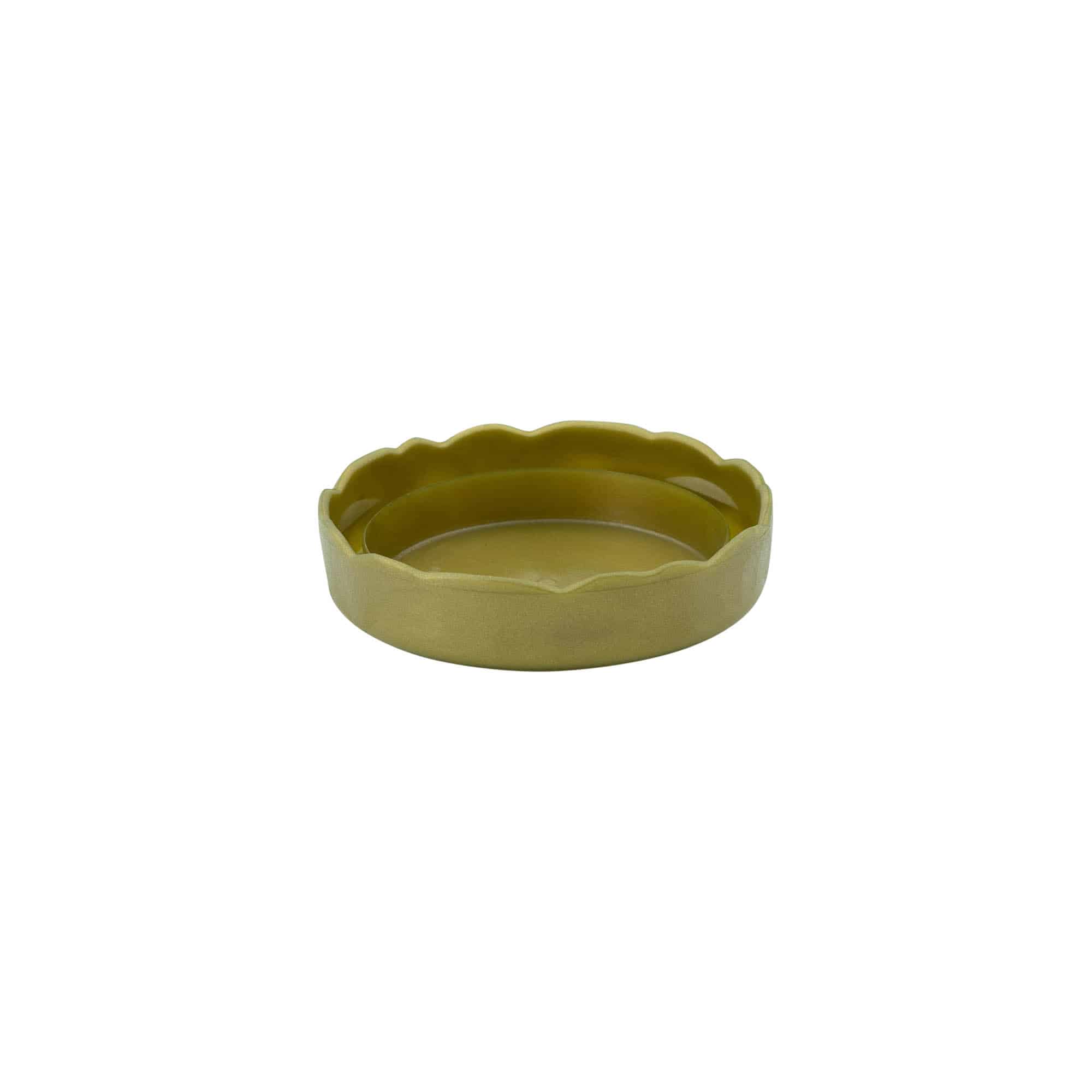 Coperchio a calotta per vaso in ceramica a collo stretto, plastica HDPE, oro