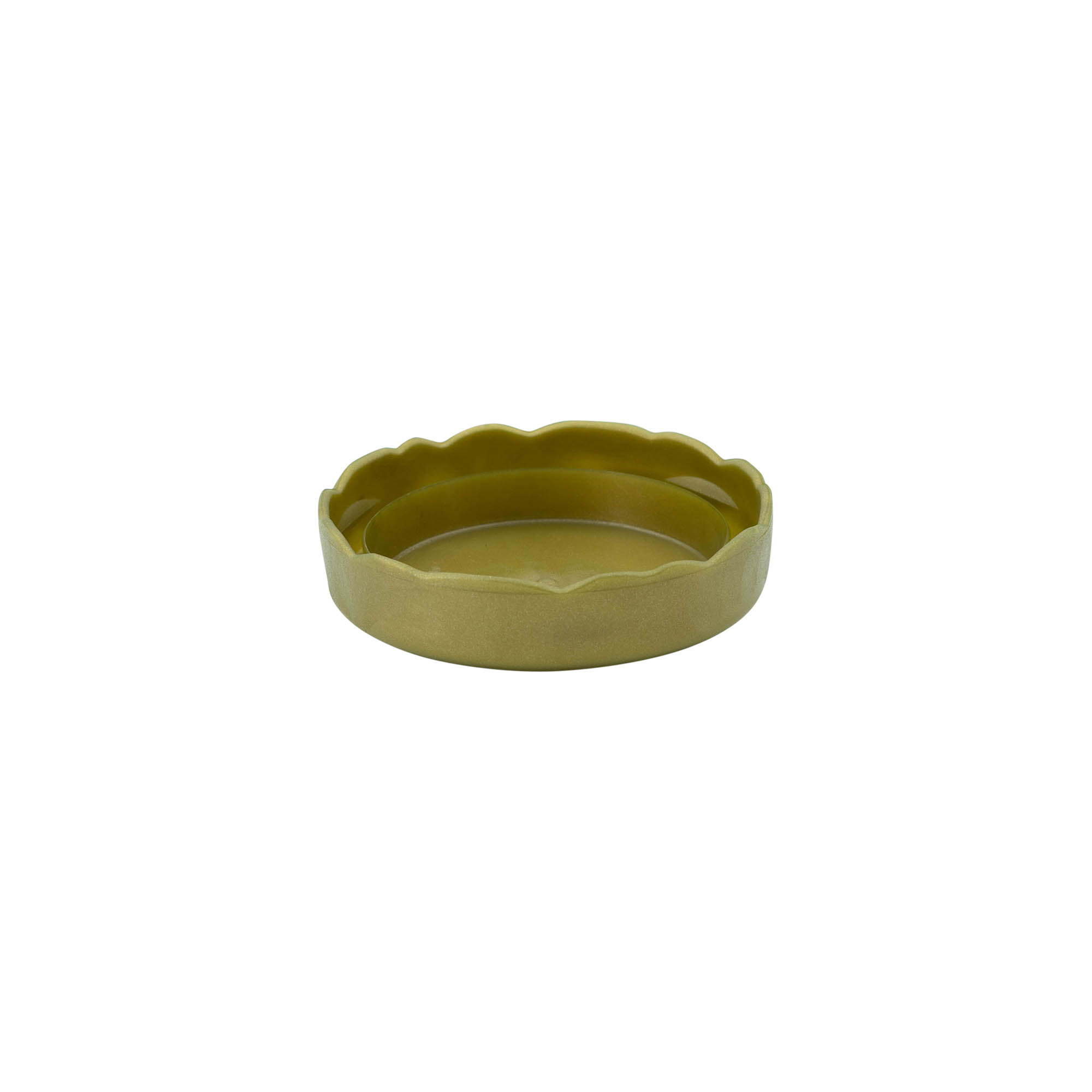 Coperchio a calotta per vaso in ceramica a collo stretto, plastica HDPE, oro Coperchio a calotta per vaso in ceramica a collo stretto, plastica HDPE, oro