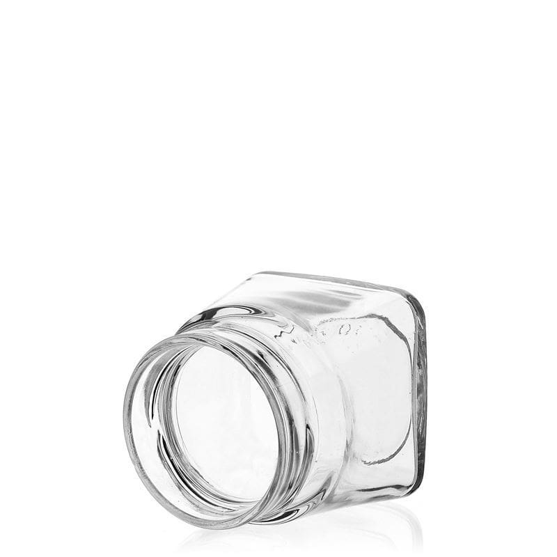 106 ml barattolo quadrato 'Luxor', bocca: Deep-Twist-Off (DTO 58)