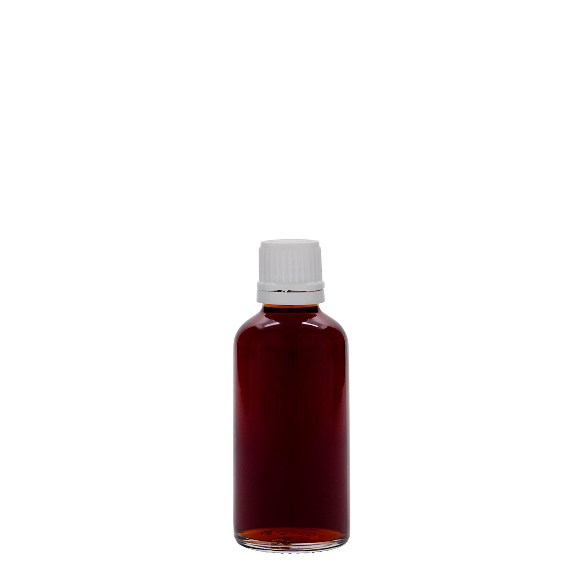 50 ml bottiglia medicinale, vetro, bocca: DIN 18