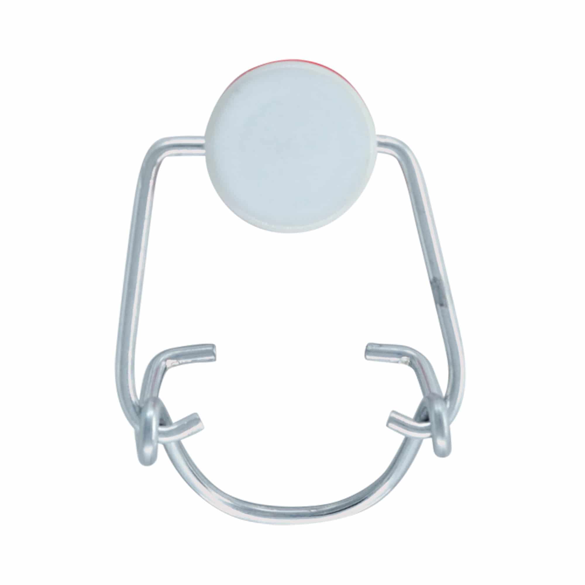 Chiusura a fibbia standard, plastica, rosso-bianco
