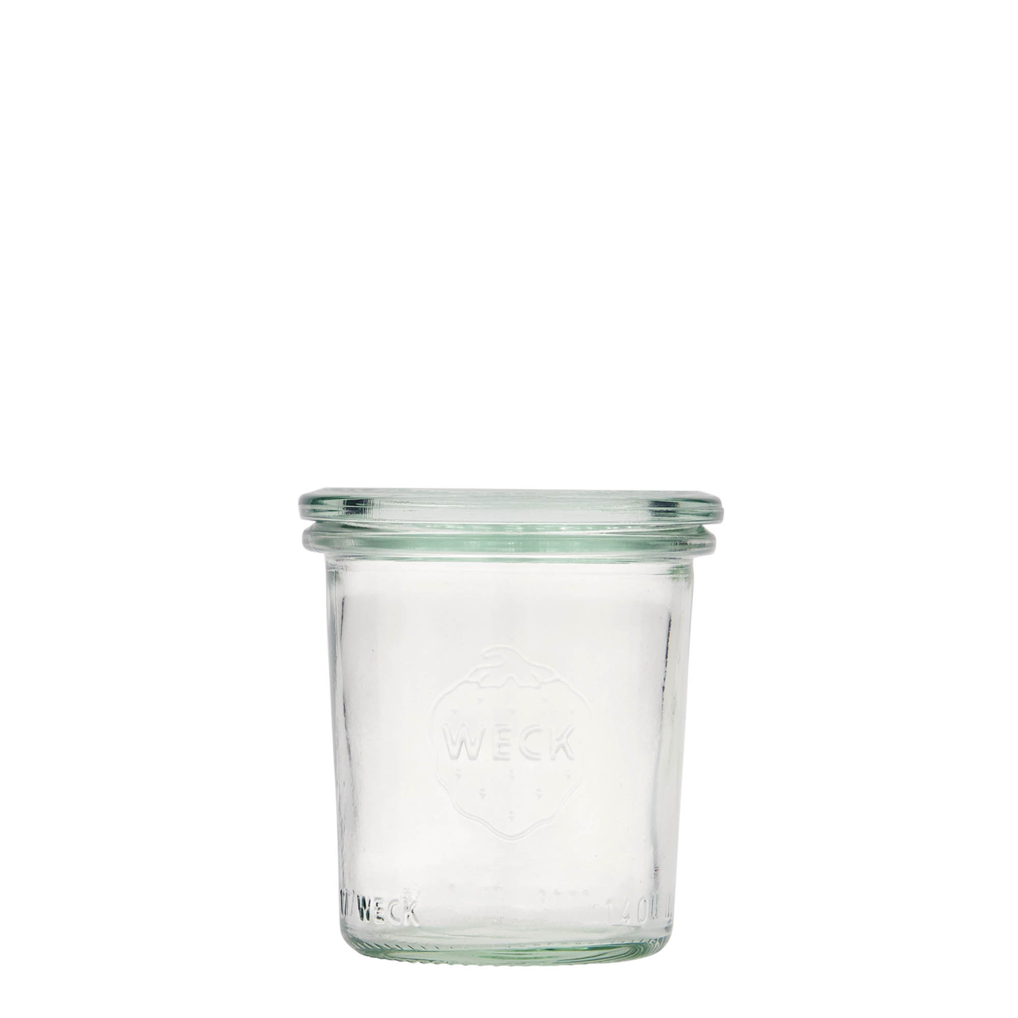 12x 140 ml vaso WECK a bocca larga con coperchio in vetro RR 60