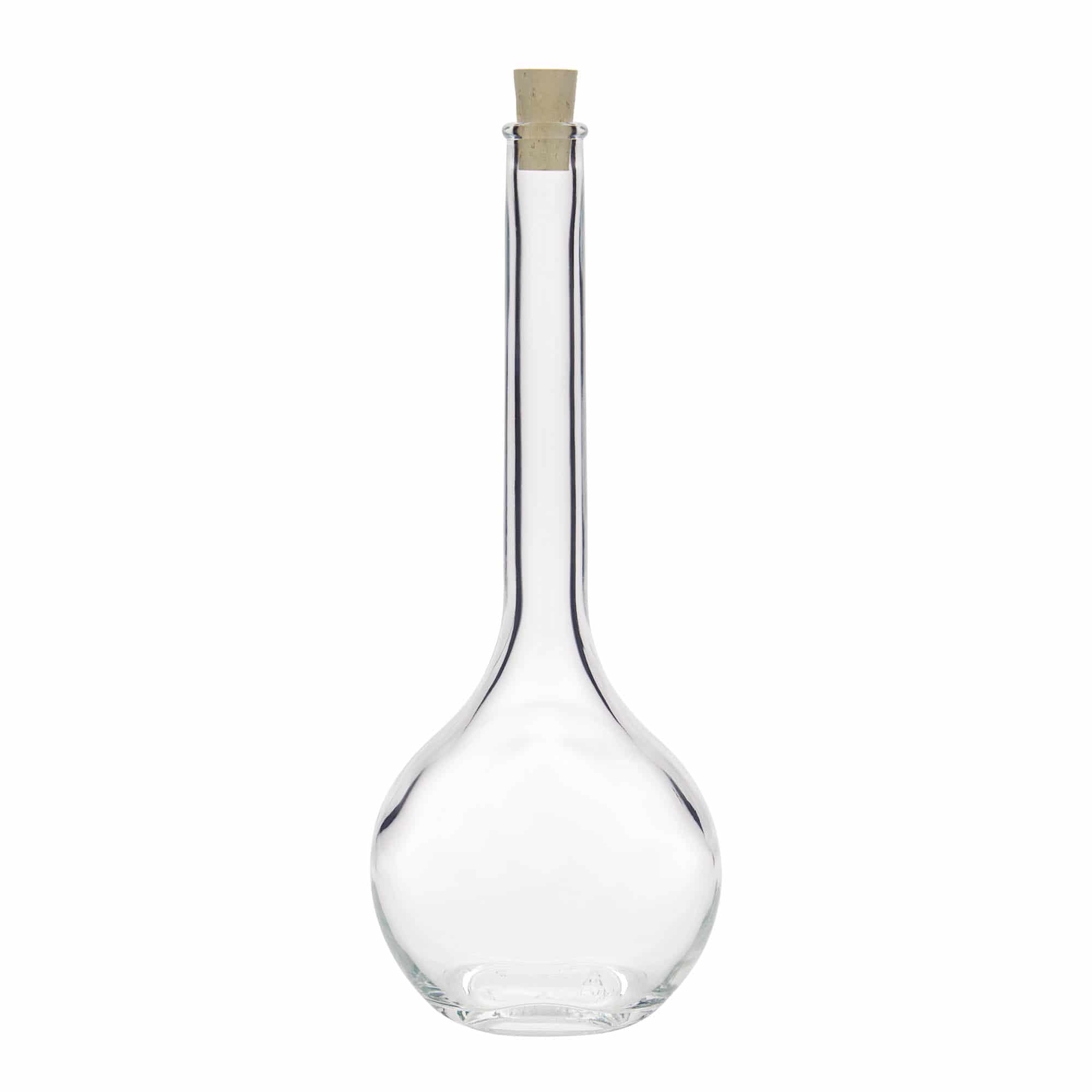 500 ml Bottiglia di vetro 'Contessa' ovale, imboccatura: fascetta