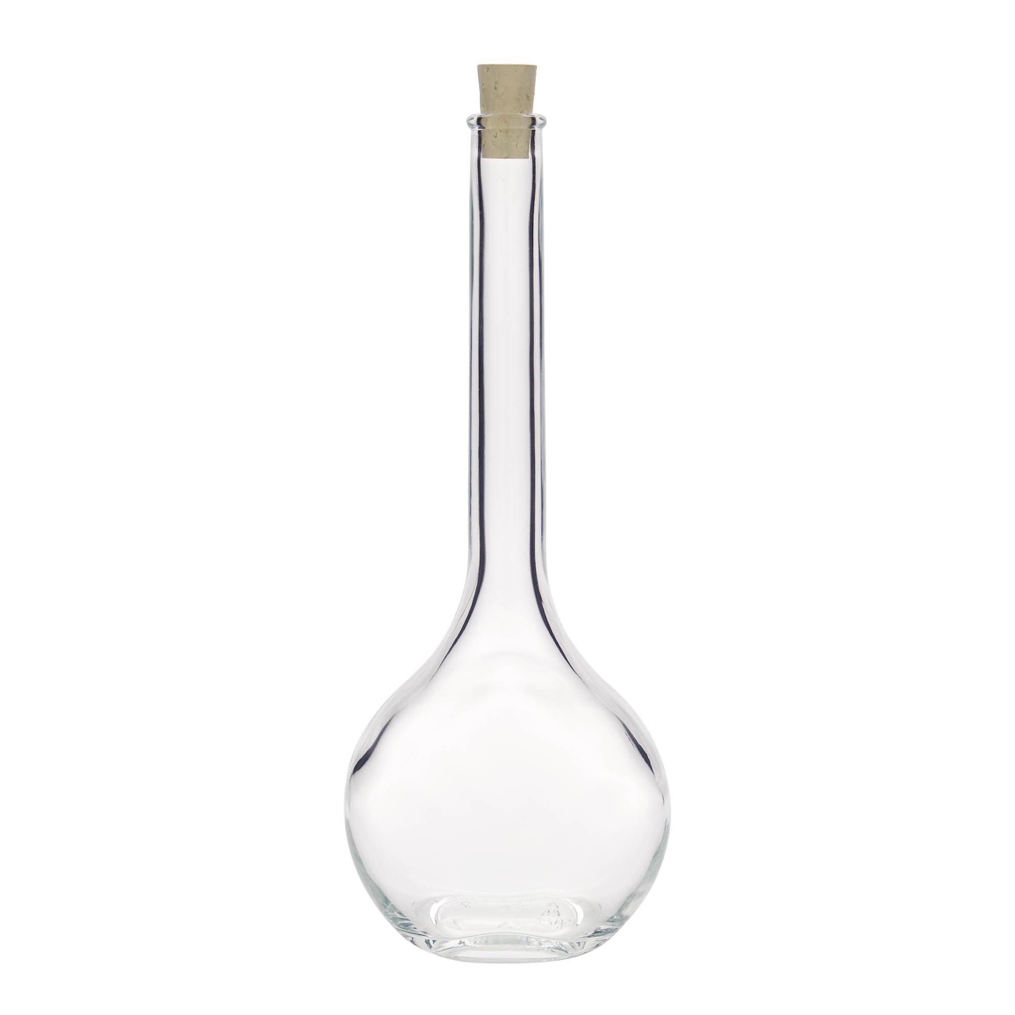 Bottiglia di vetro da 500 ml 'Contessa', ovale, bocca: sughero Bottiglia di vetro da 500 ml 'Contessa', ovale, bocca: sughero