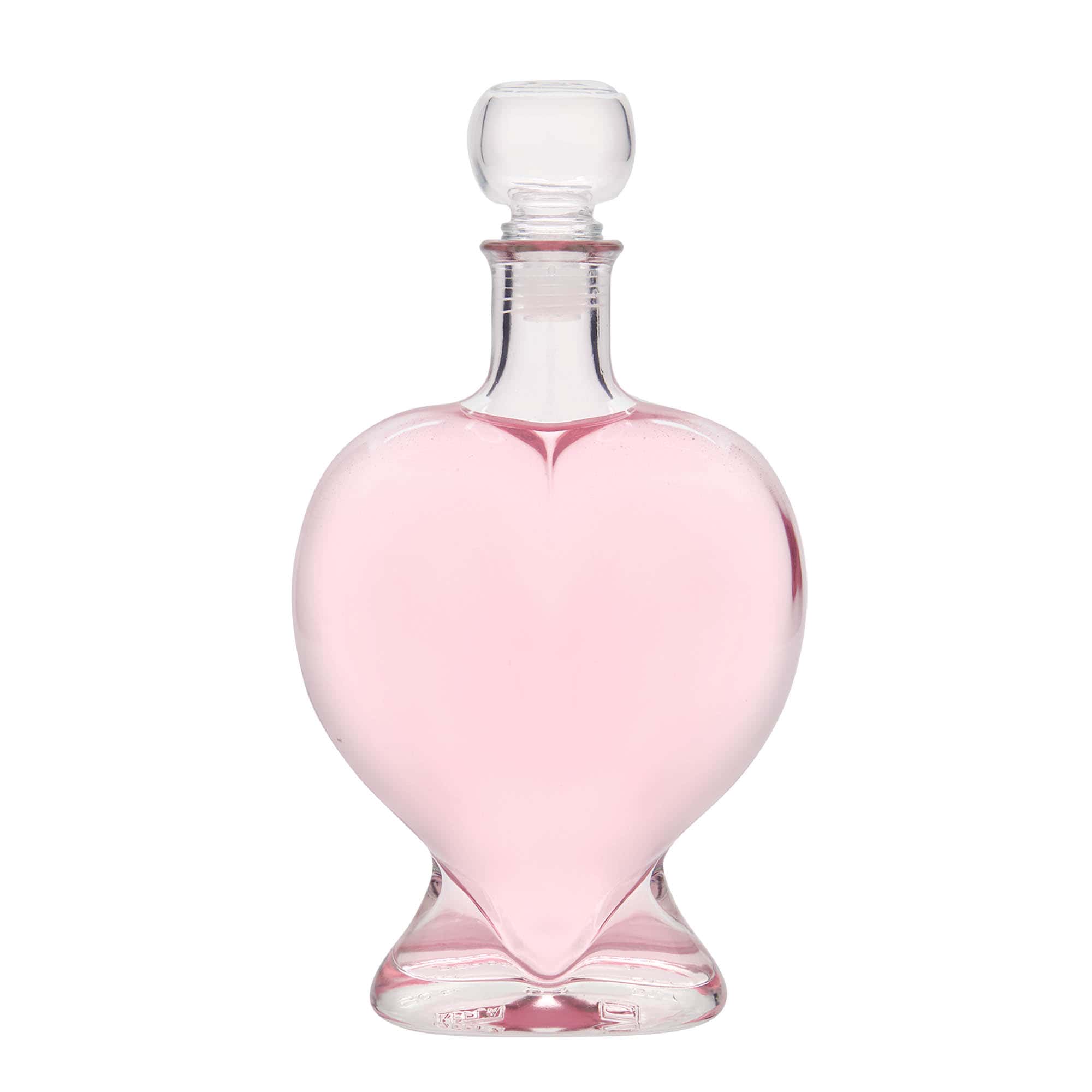 500 ml Bottiglia di vetro 'Cuore', imboccatura: fascetta