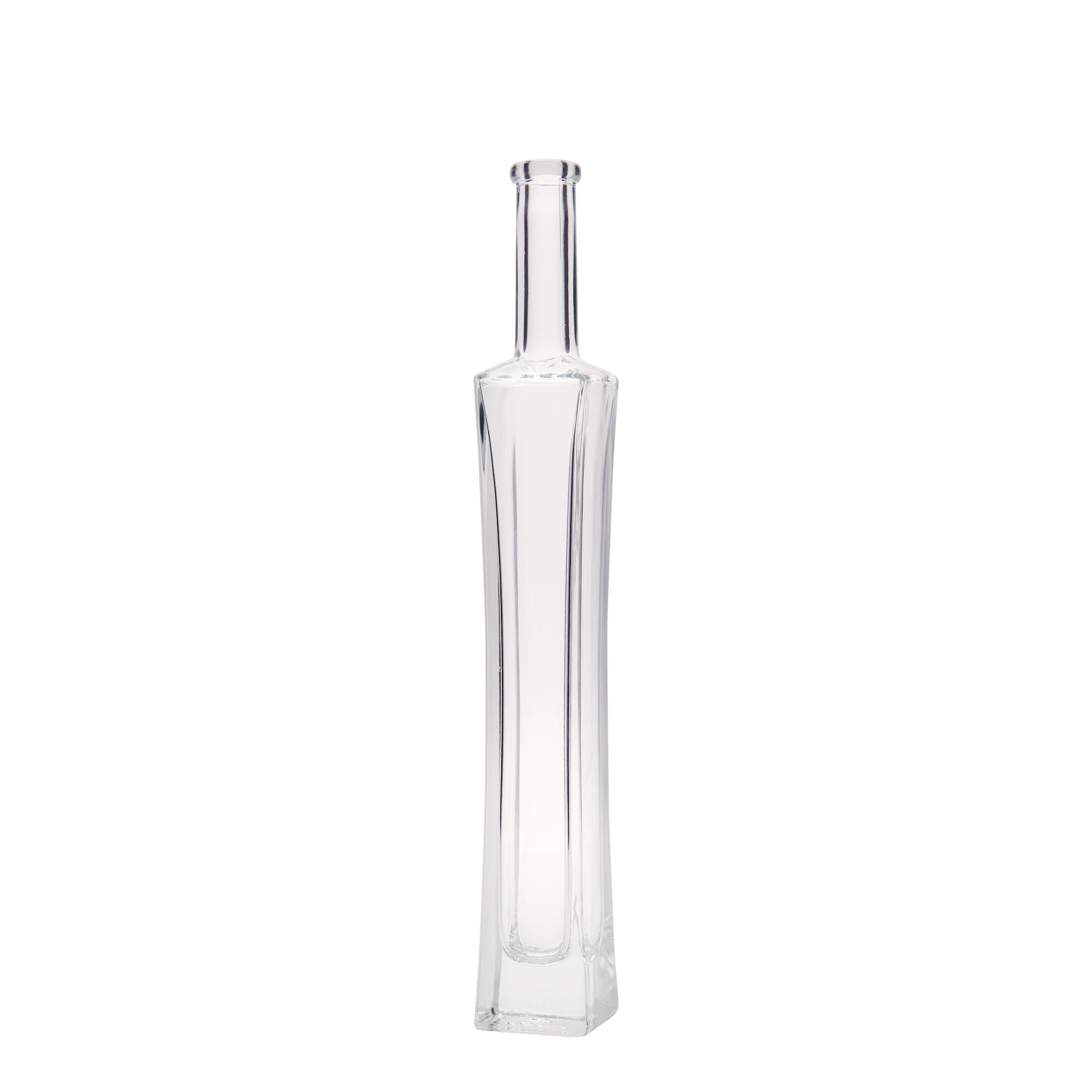 Bottiglia di vetro da 100 ml 'Koko', quadrata, bocca: tappo di sughero Bottiglia di vetro da 100 ml 'Koko', quadrata, bocca: tappo di sughero