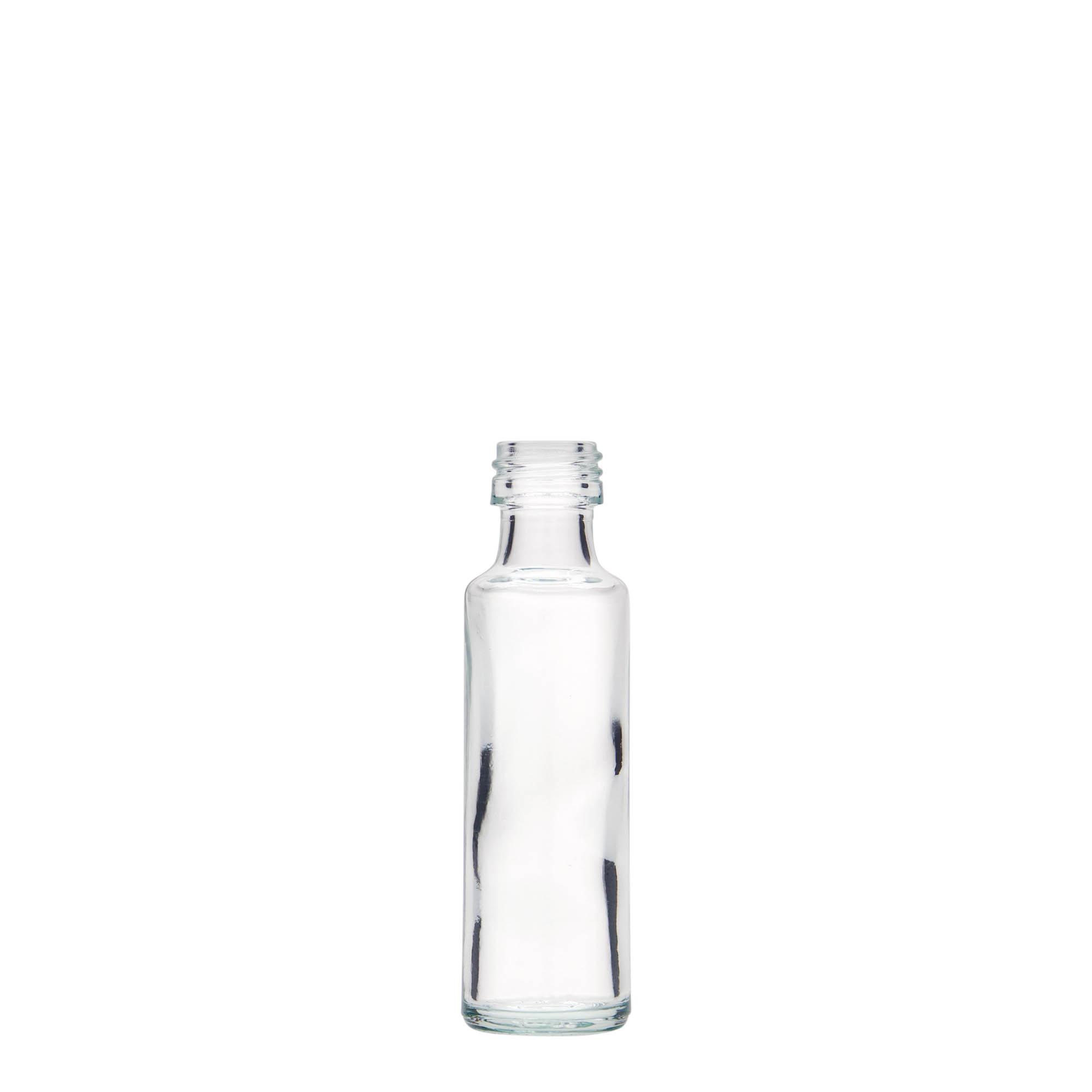 Bottiglia di vetro da 20 ml 'Dorica', bocca: PP 18 Bottiglia di vetro da 20 ml 'Dorica', bocca: PP 18