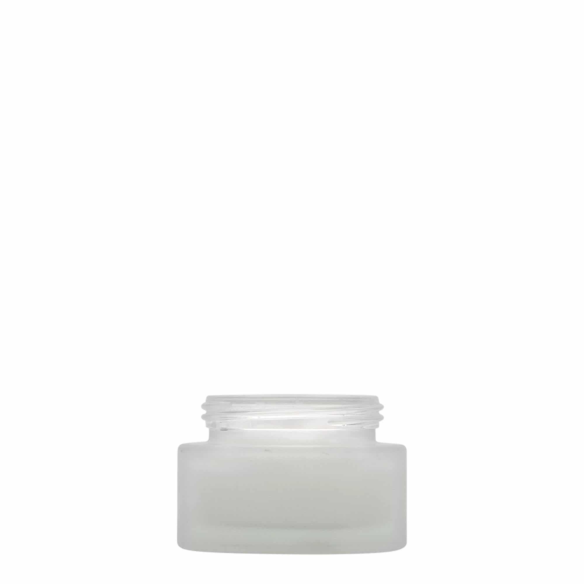 30 ml barattolo 'Edizione Platino', vetro, ghiacciato, apertura: chiusura a vite 30 ml barattolo 'Edizione Platino', vetro, ghiacciato, apertura: chiusura a vite