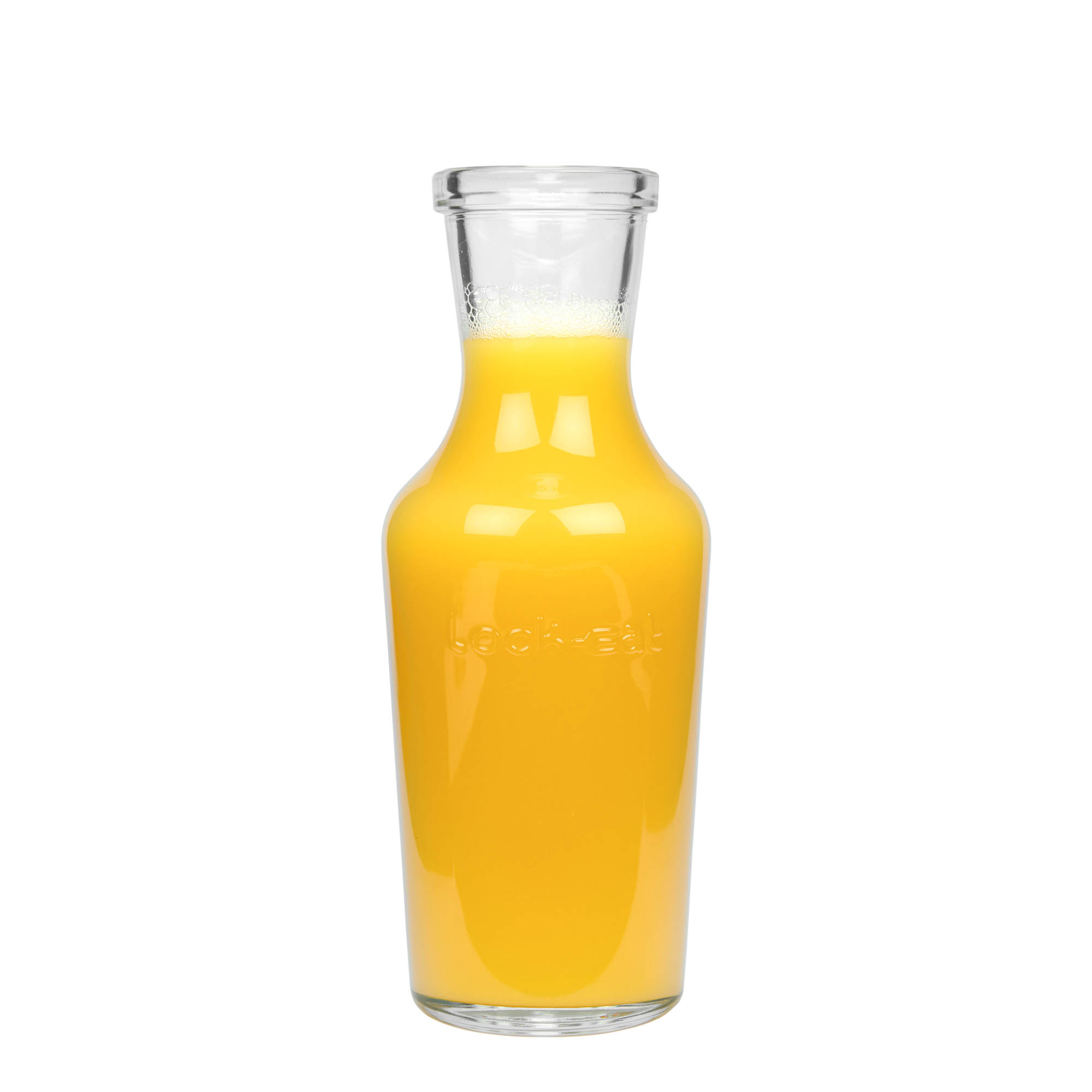 1.000 ml caraffa di vetro 'Lock-Eat', bocca: chiusura a molla con gancio in filo metallico