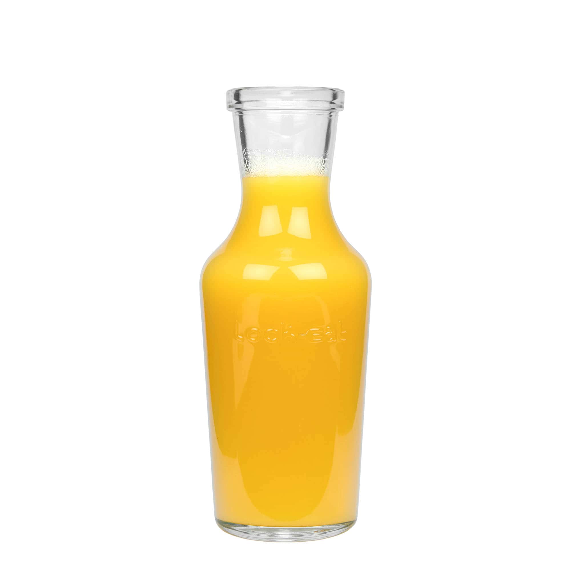 1.000 ml caraffa di vetro 'Lock-Eat', bocca: chiusura a molla con gancio in filo metallico