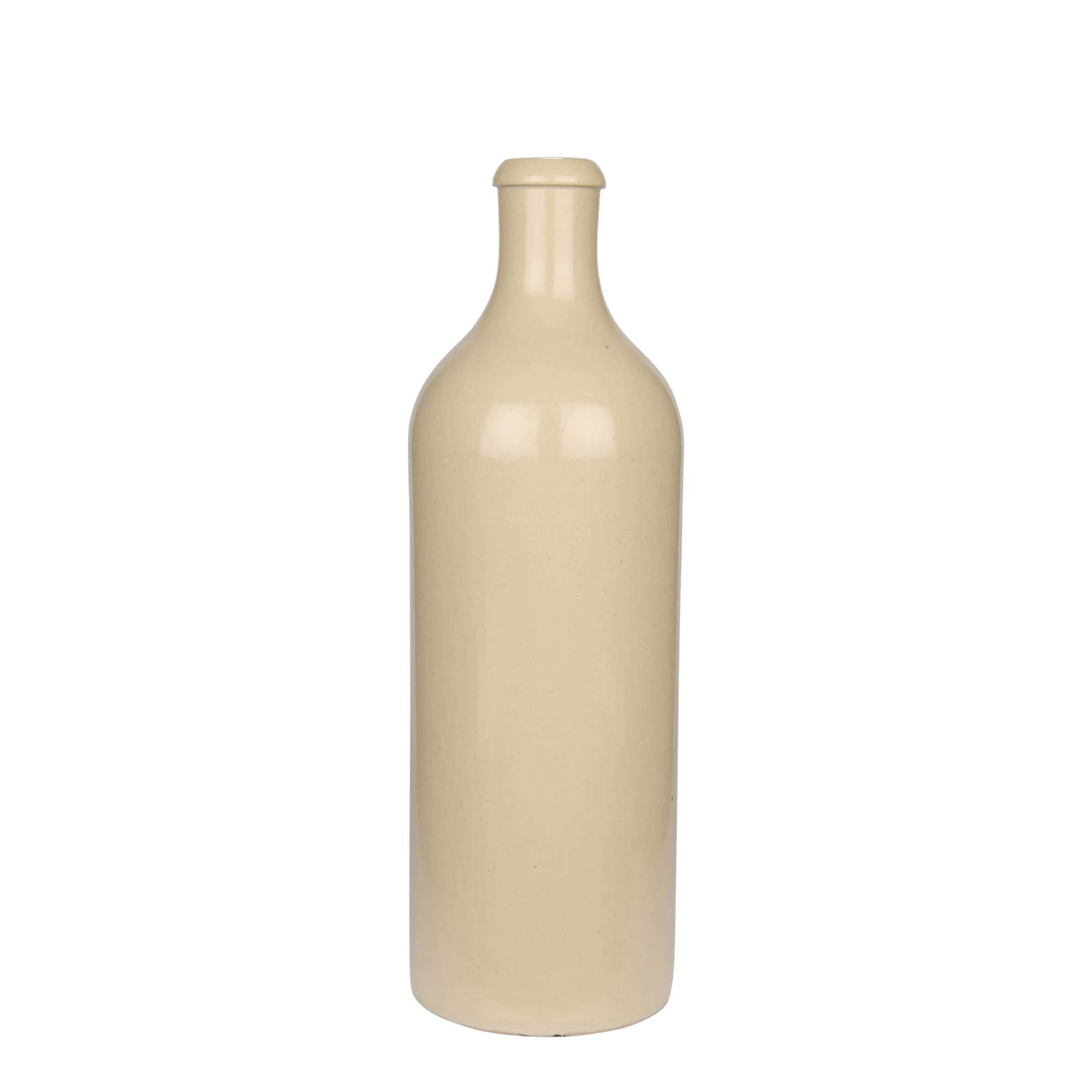 Boccale da 750 ml, gres, beige, bocca: sughero