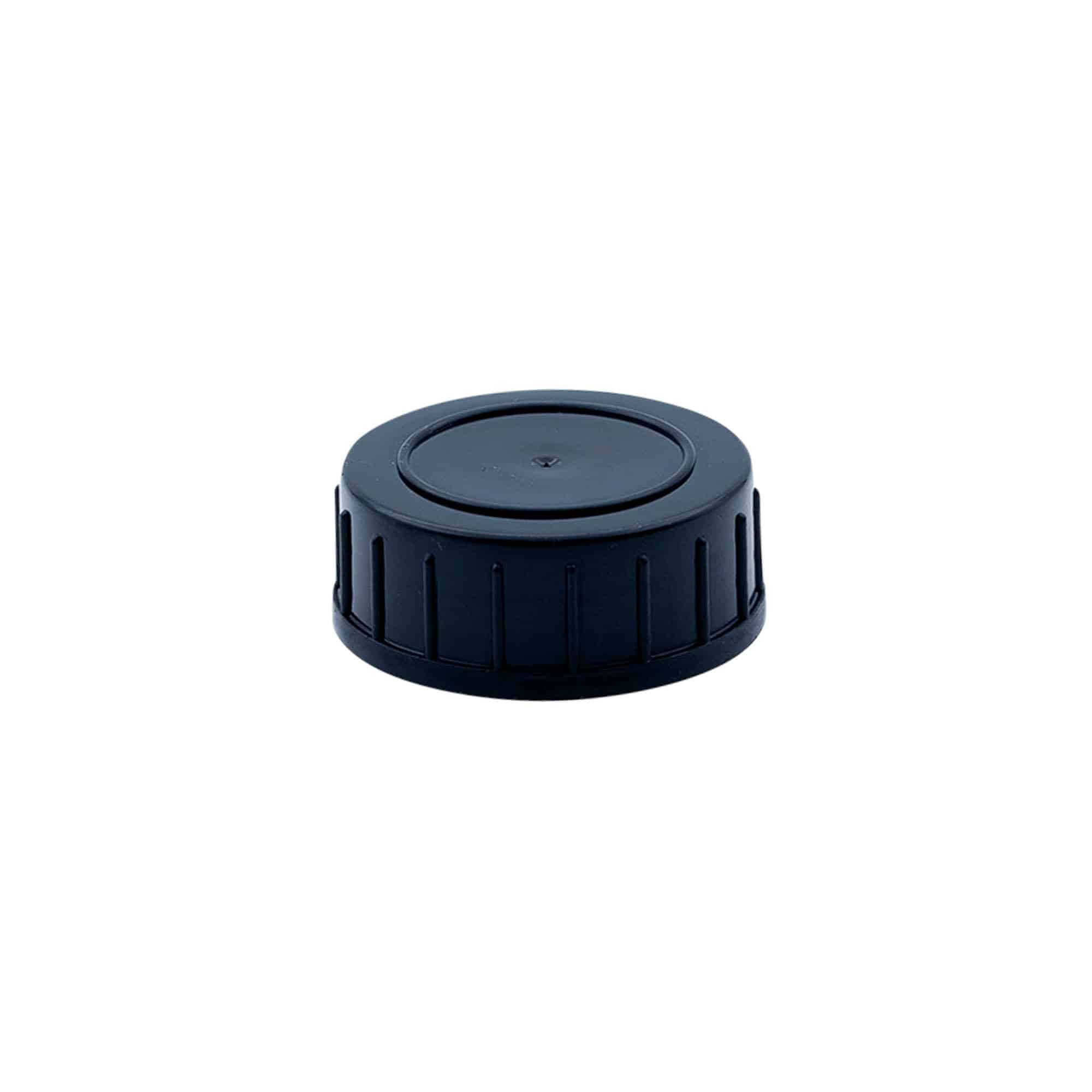 Tappo a vite, plastica PP, nero, per imboccatura: DIN 32 Tappo a vite, plastica PP, nero, per imboccatura: DIN 32