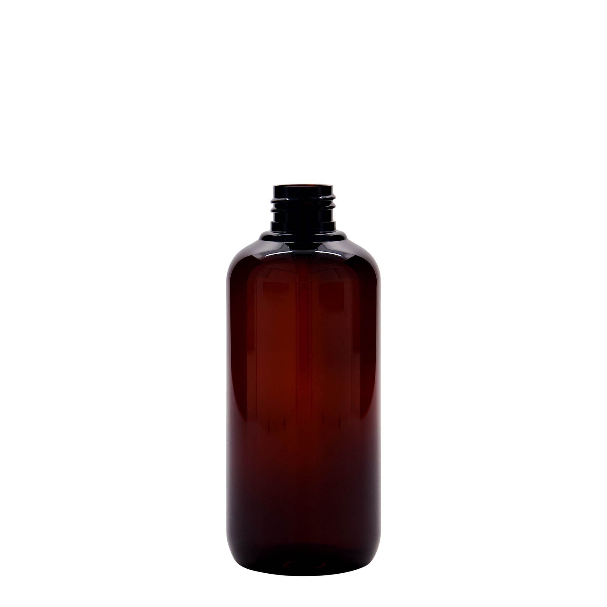 Bottiglia in plastica riciclata da 250 ml 'Victor's Best', PCR, marrone, bocca: 24/410