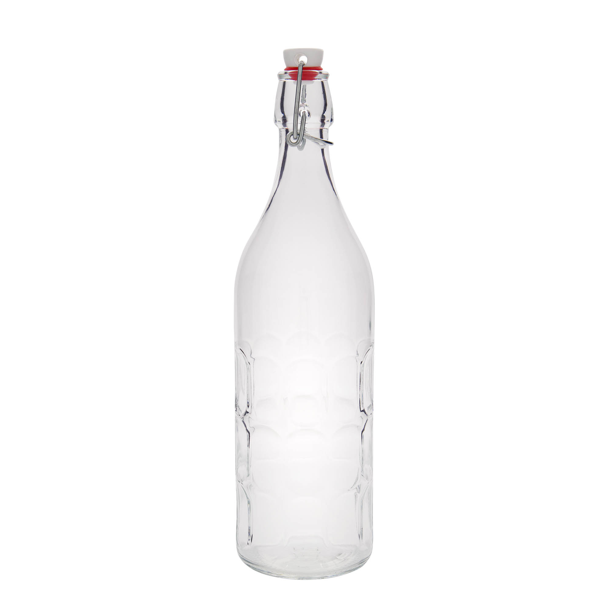 Bottiglia in vetro da 1.000 ml Moresca, apertura: chiusura a leva Bottiglia in vetro da 1.000 ml Moresca, apertura: chiusura a leva