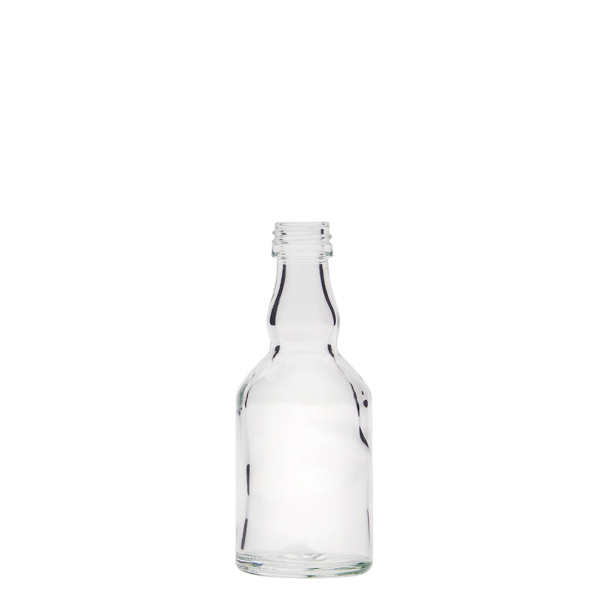 Bottiglia di vetro da 50 ml 'Georgio', bocca: PP 18 Bottiglia di vetro da 50 ml 'Georgio', bocca: PP 18