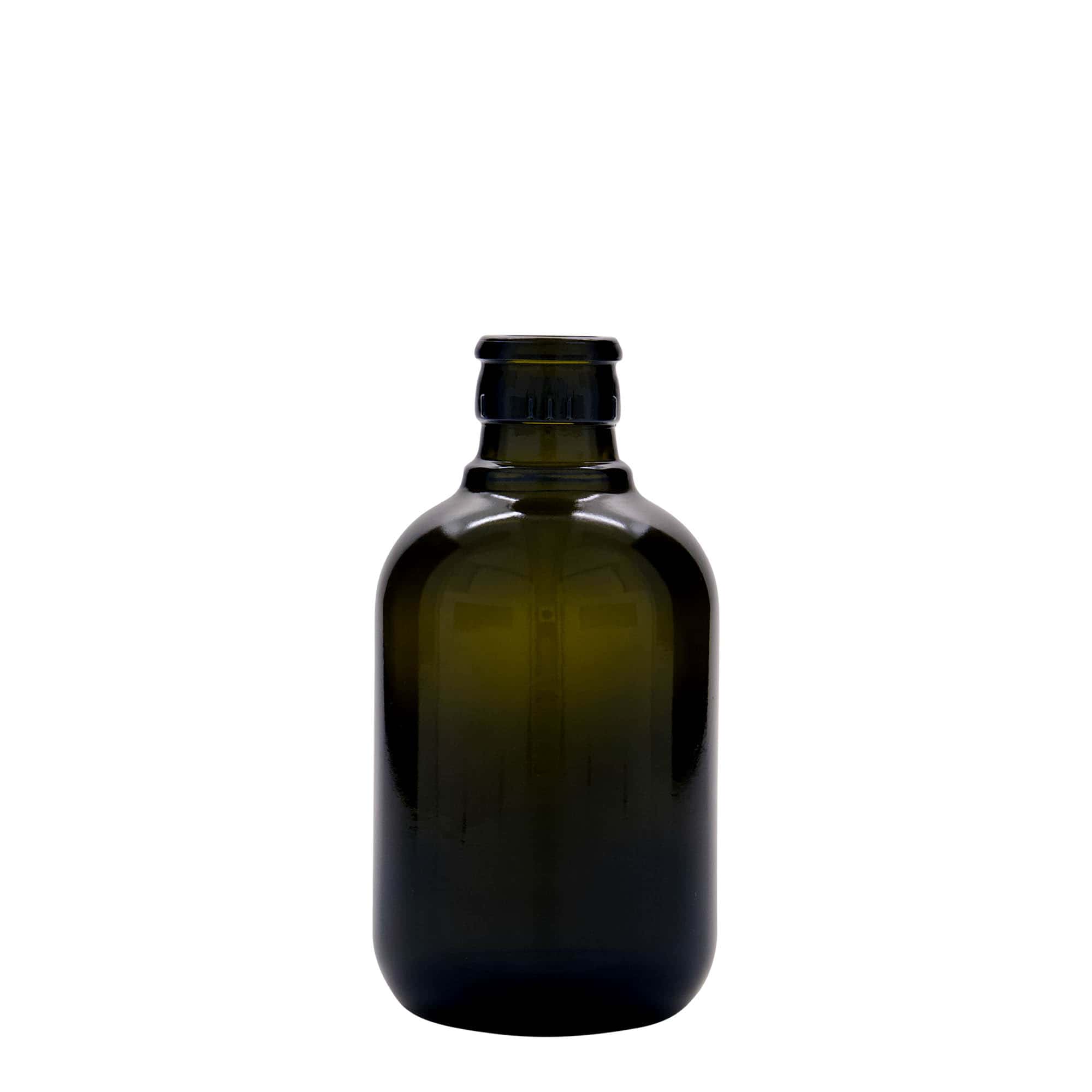 250 ml Bottiglia per aceto/olio 'Biolio', vetro, verde antico, bocca: DOP