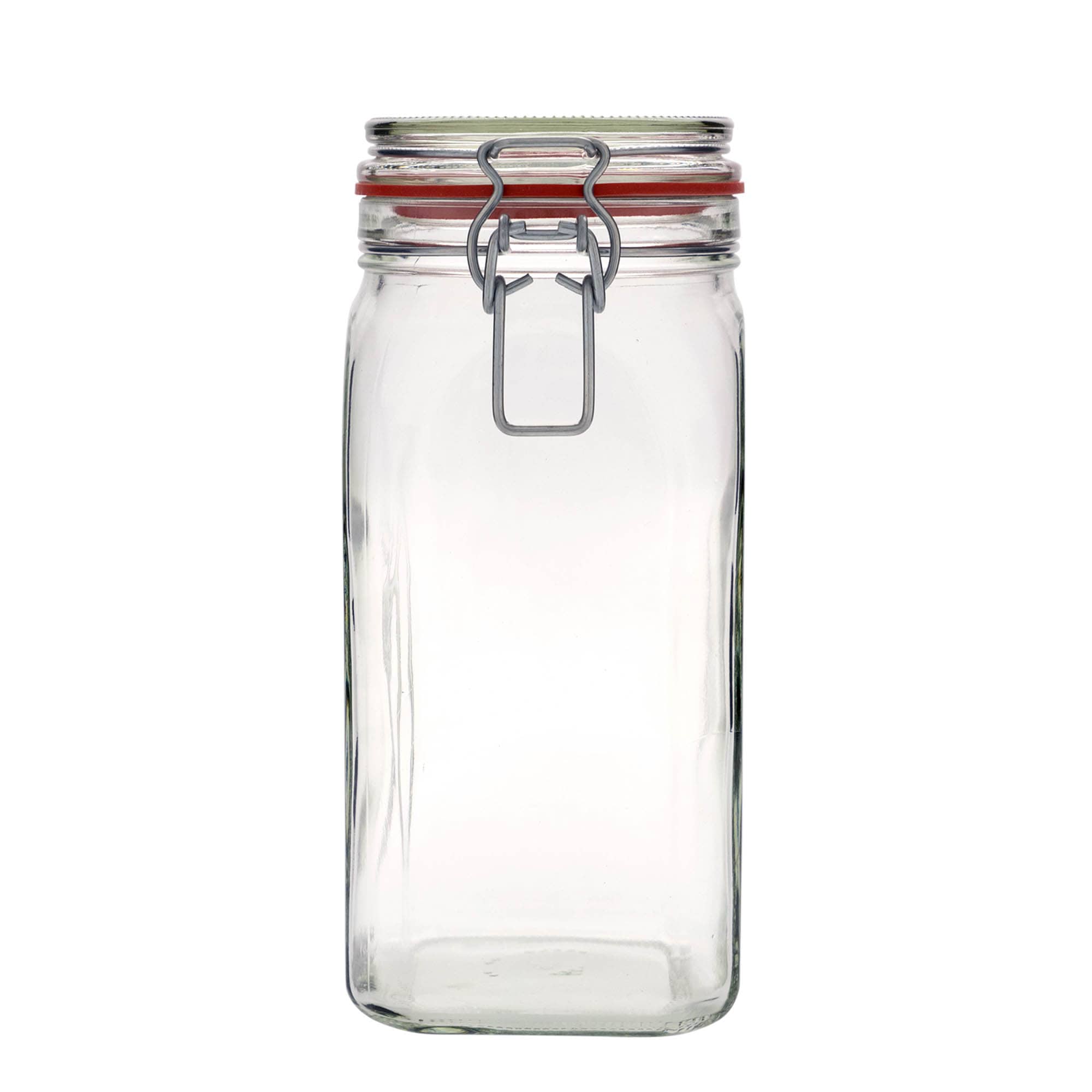 1.540 ml barattolo con chiusura a filo #, quadrato, bocca: chiusura a filo