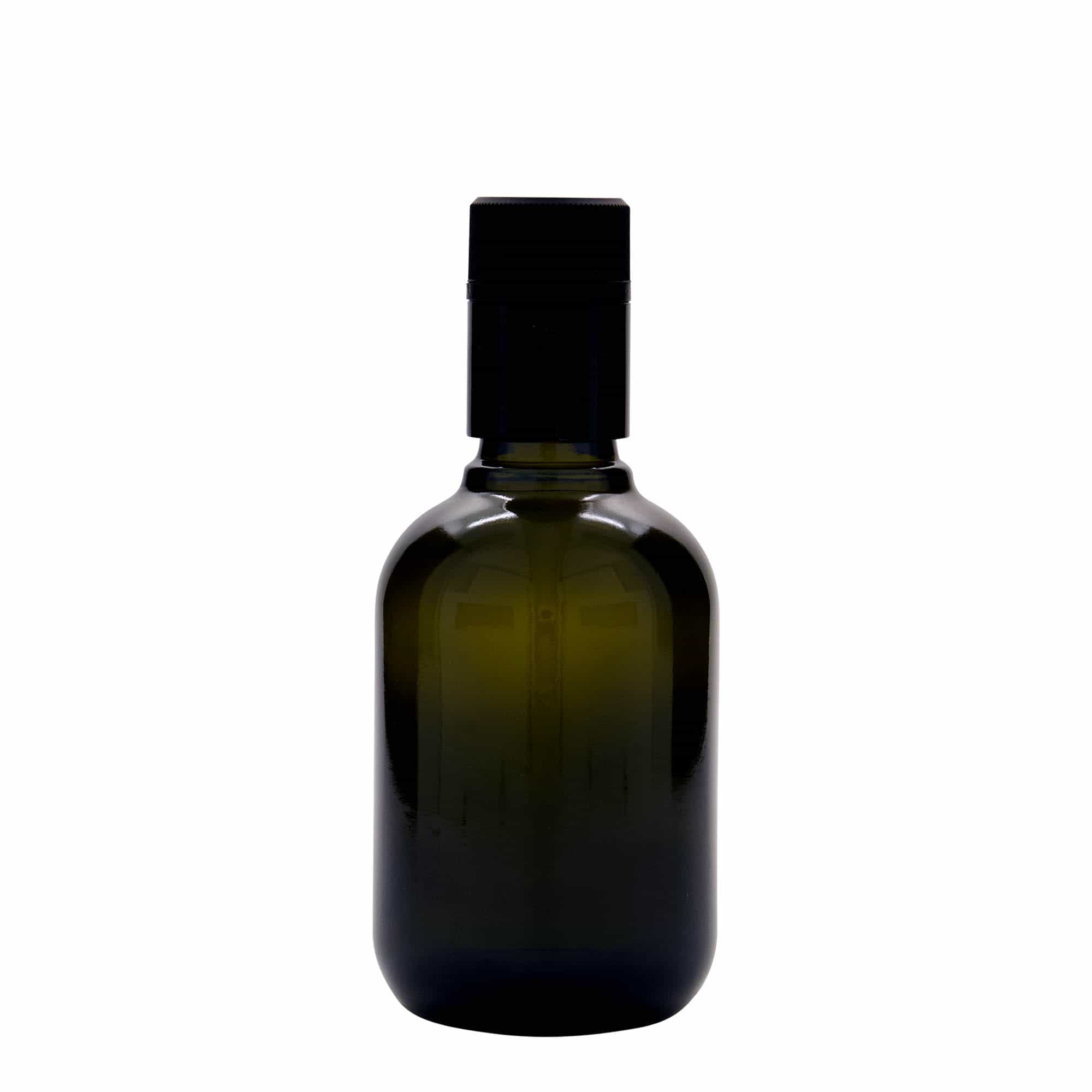 250 ml Bottiglia olio/aceto 'Biolio', vetro, verde antico, imboccatura: DOP