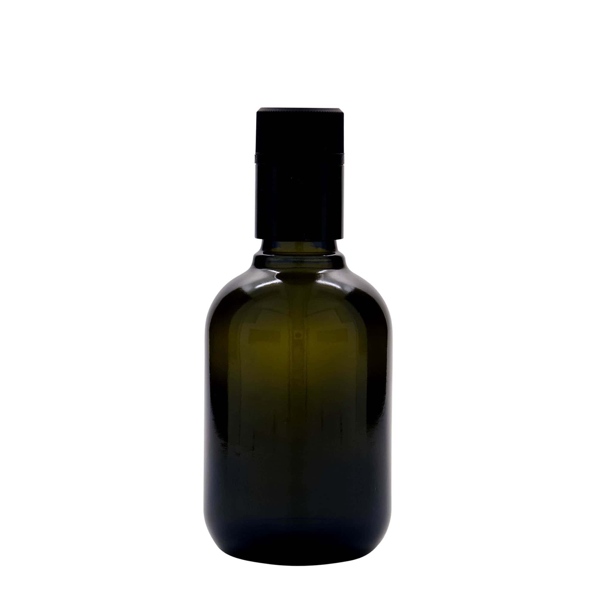 250 ml Bottiglia per aceto/olio 'Biolio', vetro, verde antico, bocca: DOP