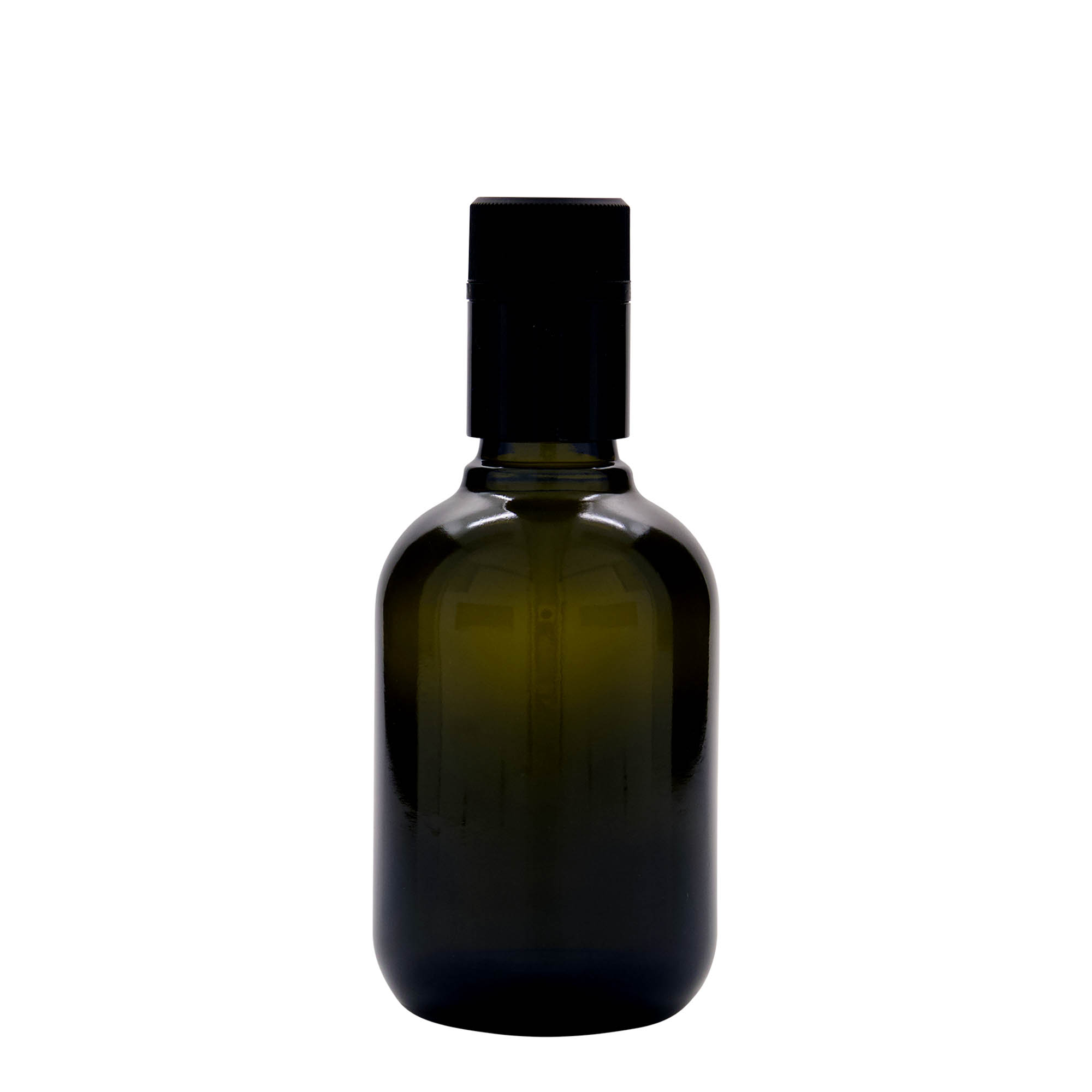 250 ml Bottiglia per aceto/olio 'Biolio', vetro, verde antico, bocca: DOP