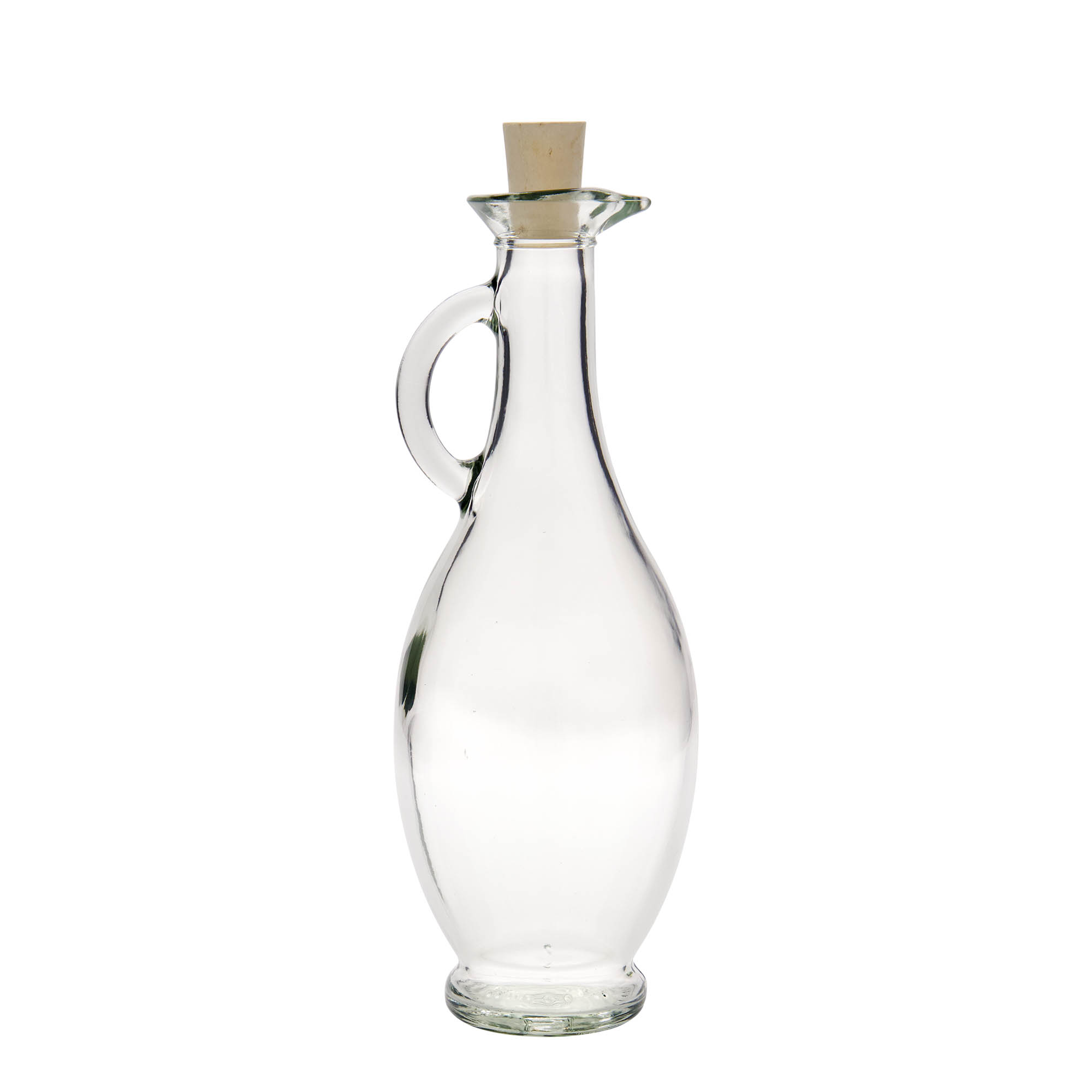 Bottiglia da 500 ml per aceto/olio 'Egizia', bocca: sughero