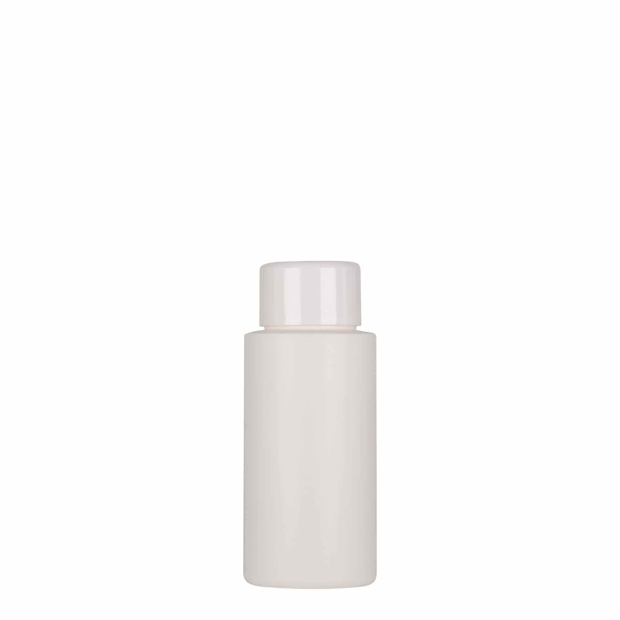 50 ml bottiglia in plastica 'Pipe', HDPE, bianca, bocca: 24/410