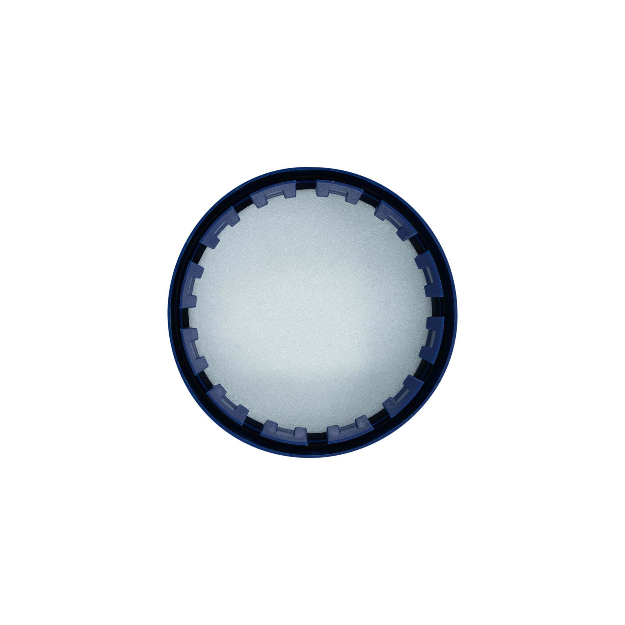 Coperchio a calotta per vaso in ceramica standard, plastica HDPE, blu