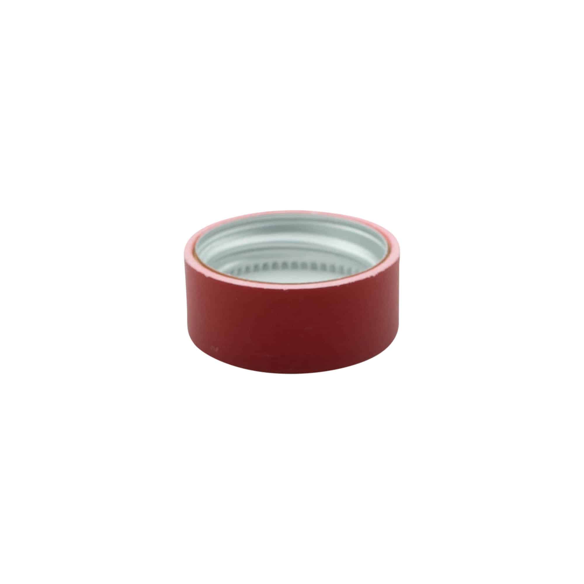 Tappo a vite, plastica ABS, rosso, per bocca: GPI 28/400