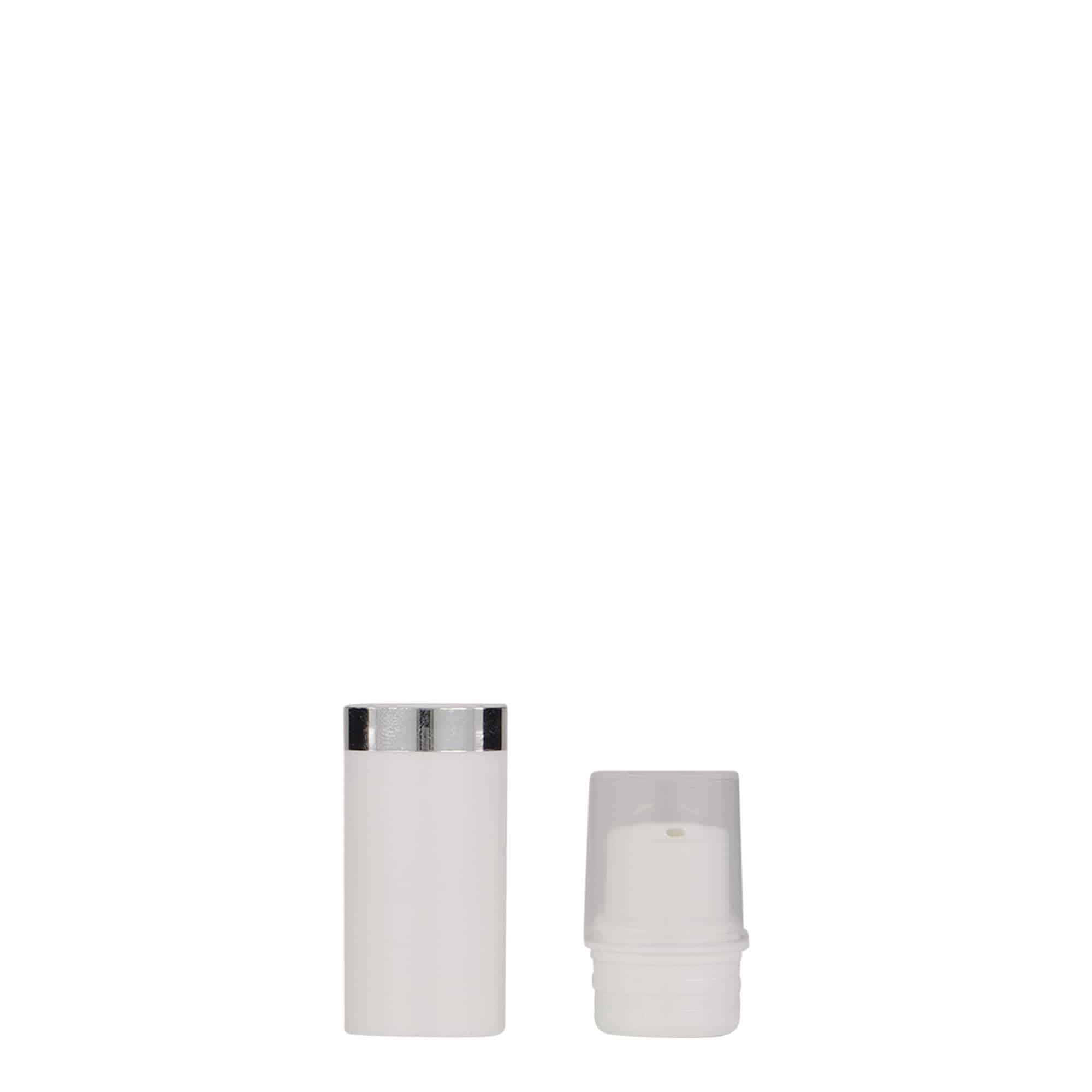 Dispenser airless da 5 ml 'Nano', plastica PP, bianco Dispenser airless da 5 ml 'Nano', plastica PP, bianco