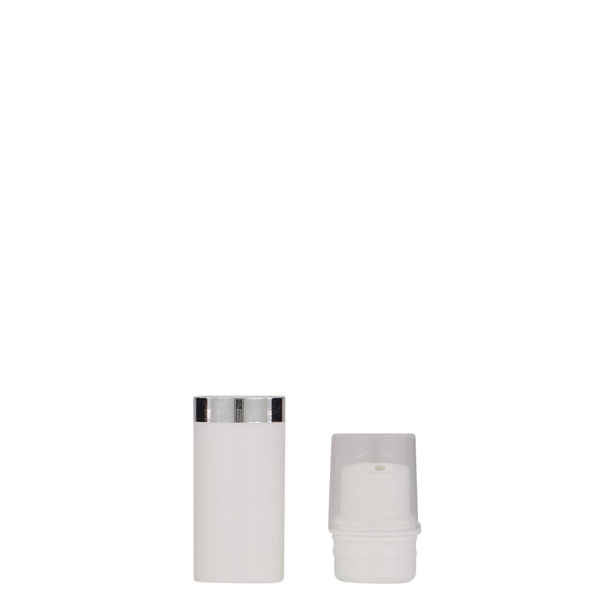 Dispenser airless da 5 ml 'Nano', plastica PP, bianco Dispenser airless da 5 ml 'Nano', plastica PP, bianco