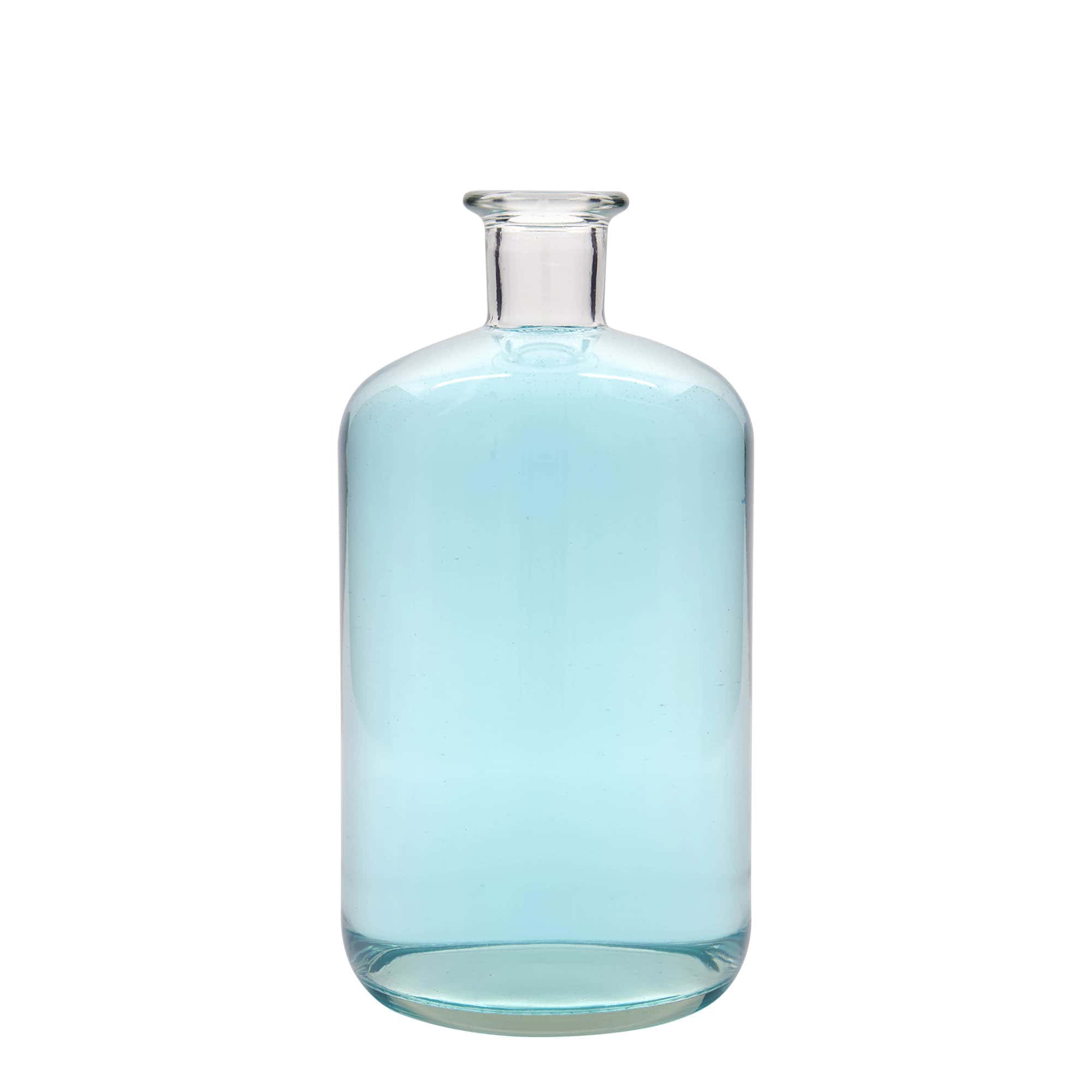 1.500 ml Bottiglia da farmacia, vetro, imboccatura: fascetta