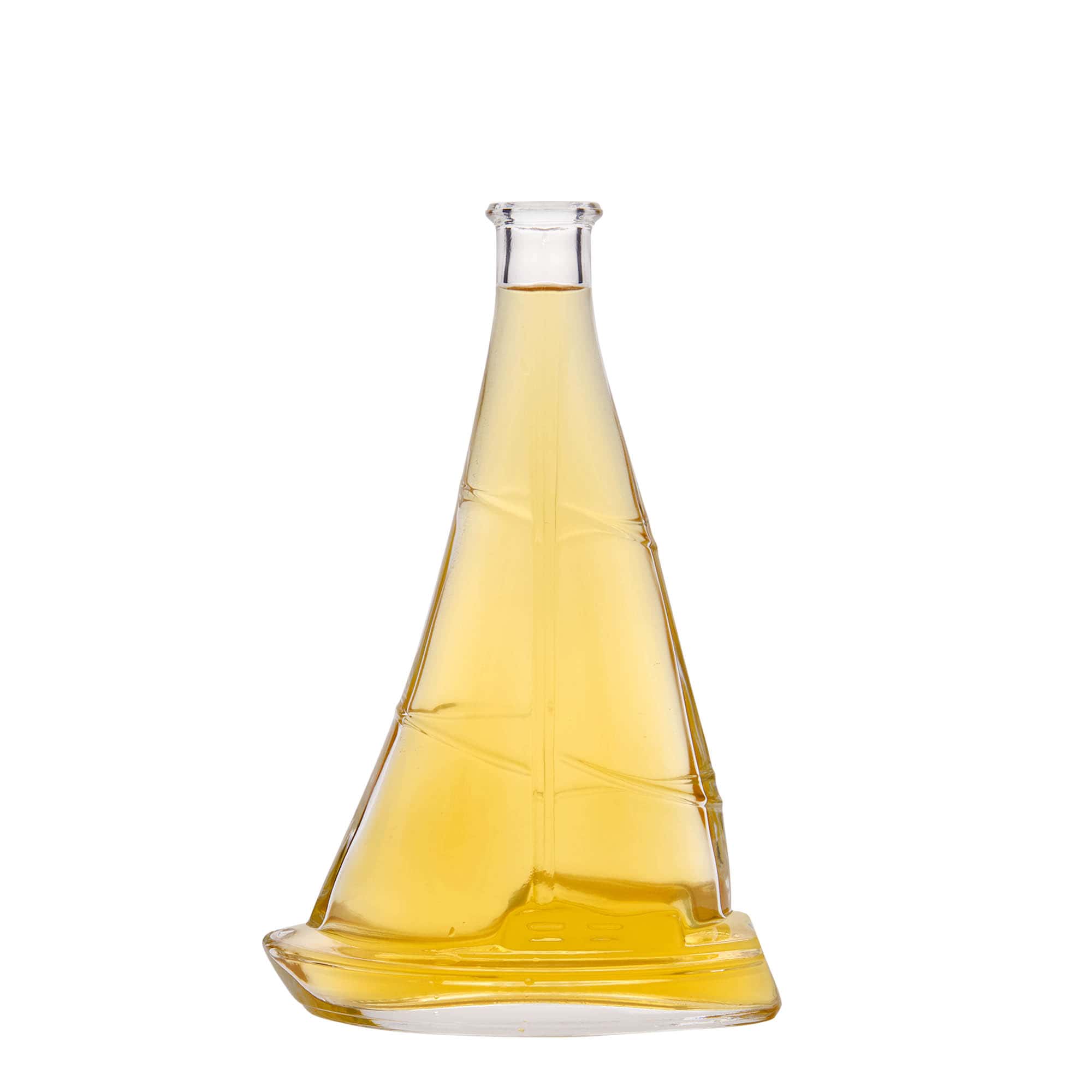 Bottiglia di vetro da 350 ml 'Segelboot', bocca: sughero Bottiglia di vetro da 350 ml 'Segelboot', bocca: sughero