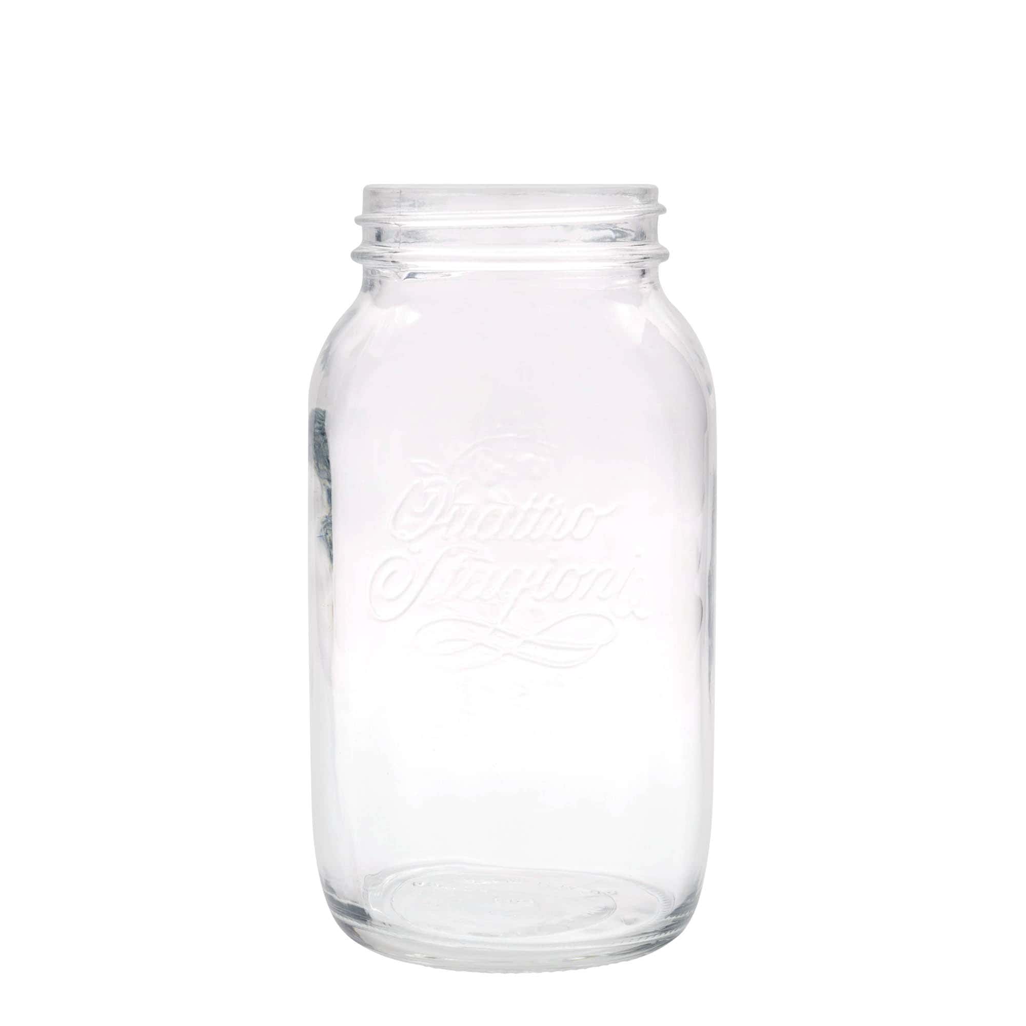 1.500 ml Vasetto 'Quattro Stagioni', vetro, imboccatura: a vite