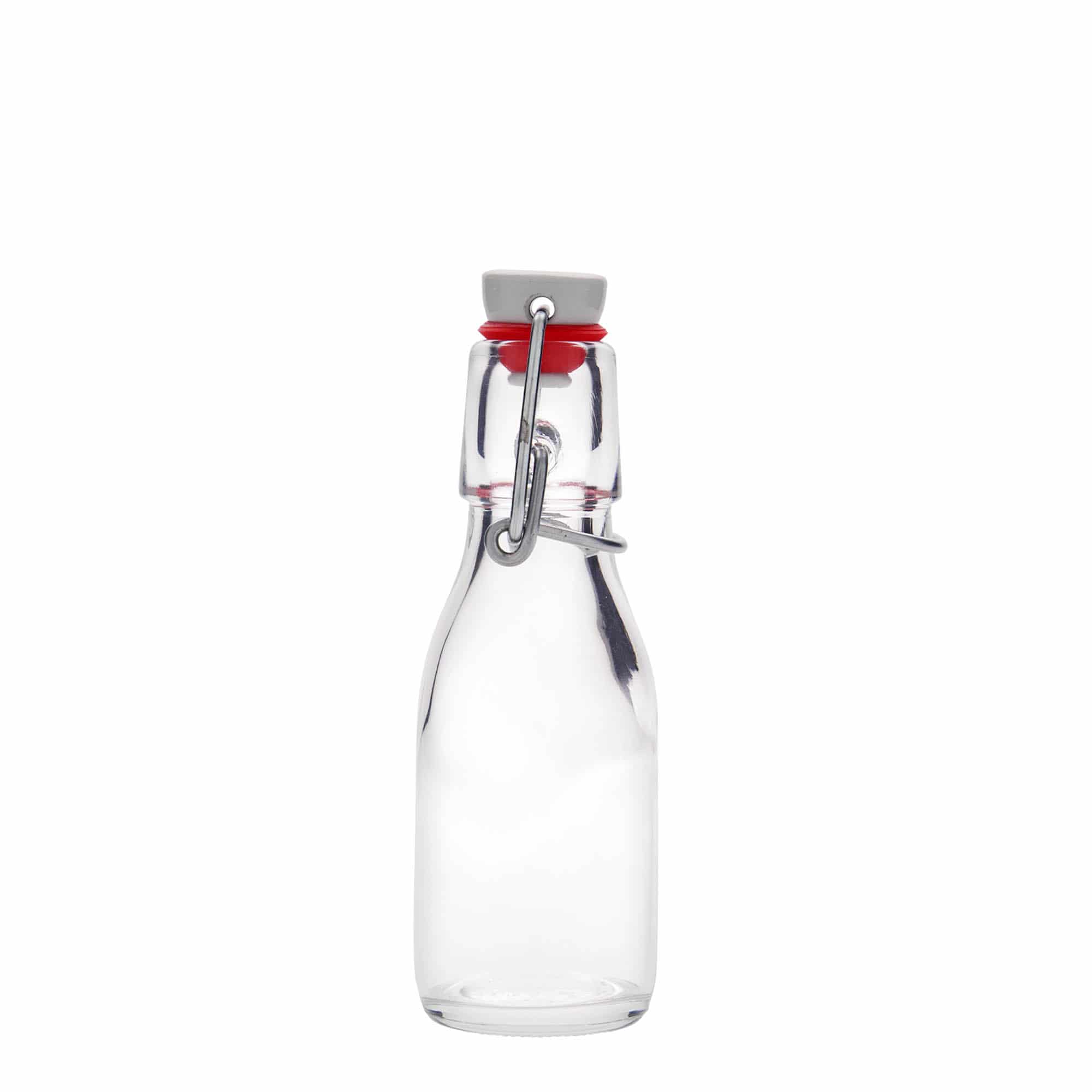 Bottiglia di vetro da 100 ml 'Paul', bocca: chiusura a gancio