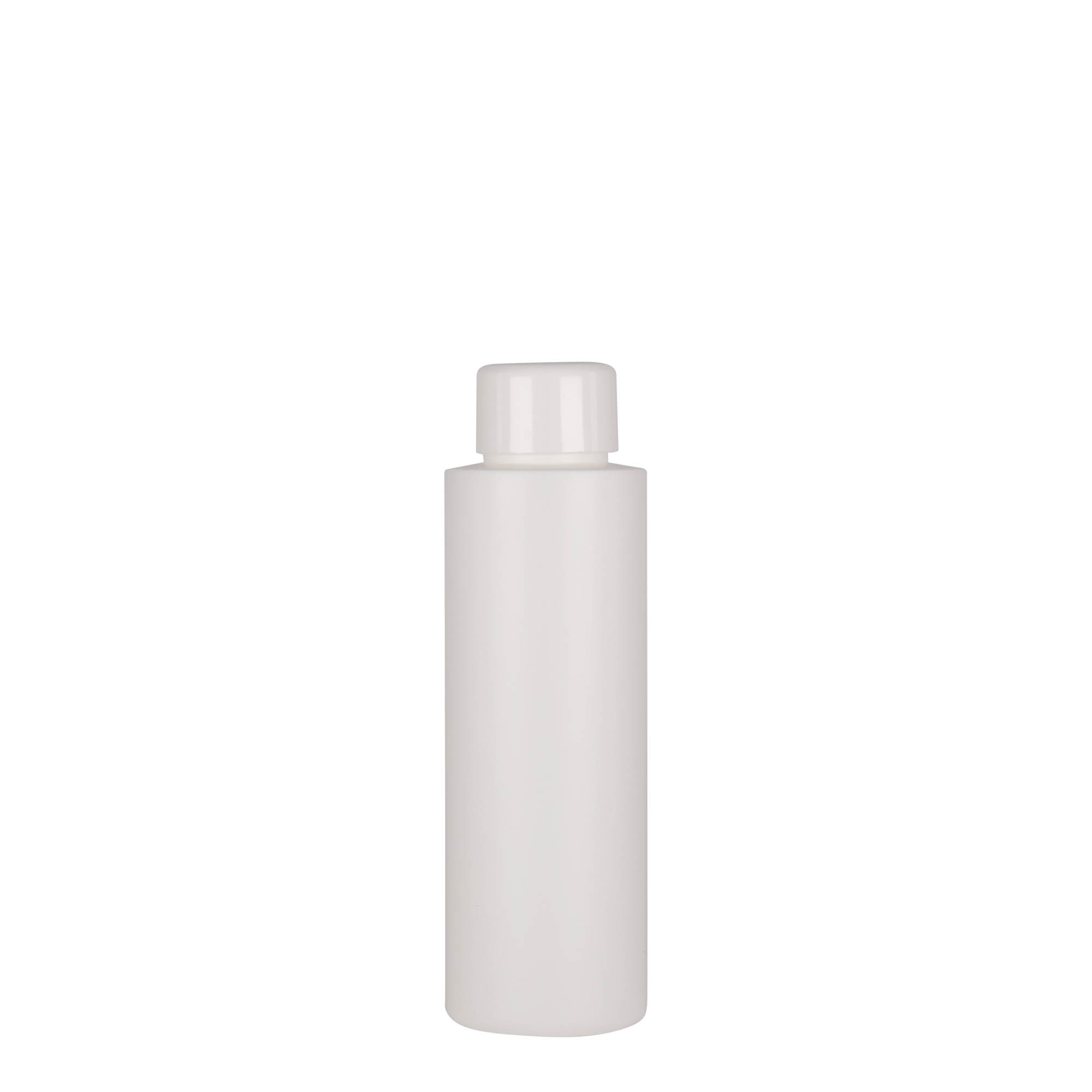 Bottiglia in plastica da 100 ml 'Pipe', HDPE, bianca, bocca: 24/410