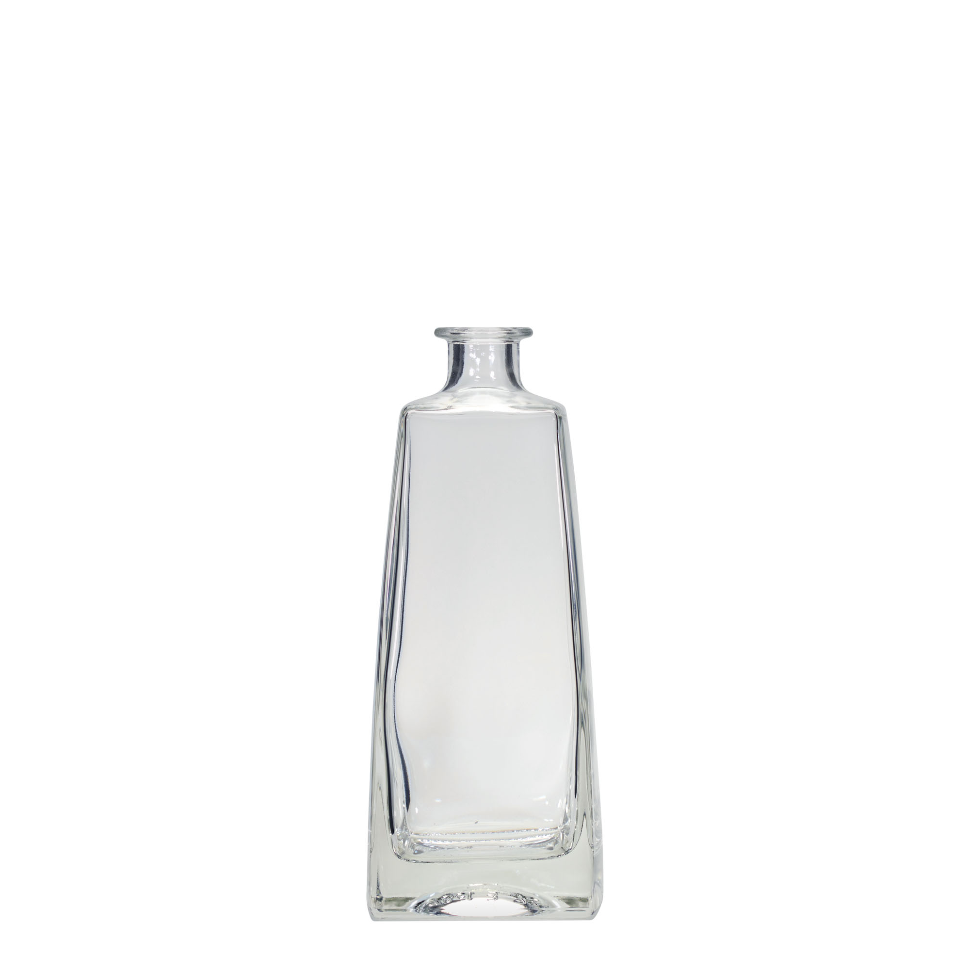 Bottiglia di vetro da 700 ml 'Timmy', rettangolare, bocca: sughero Bottiglia di vetro da 700 ml 'Timmy', rettangolare, bocca: sughero