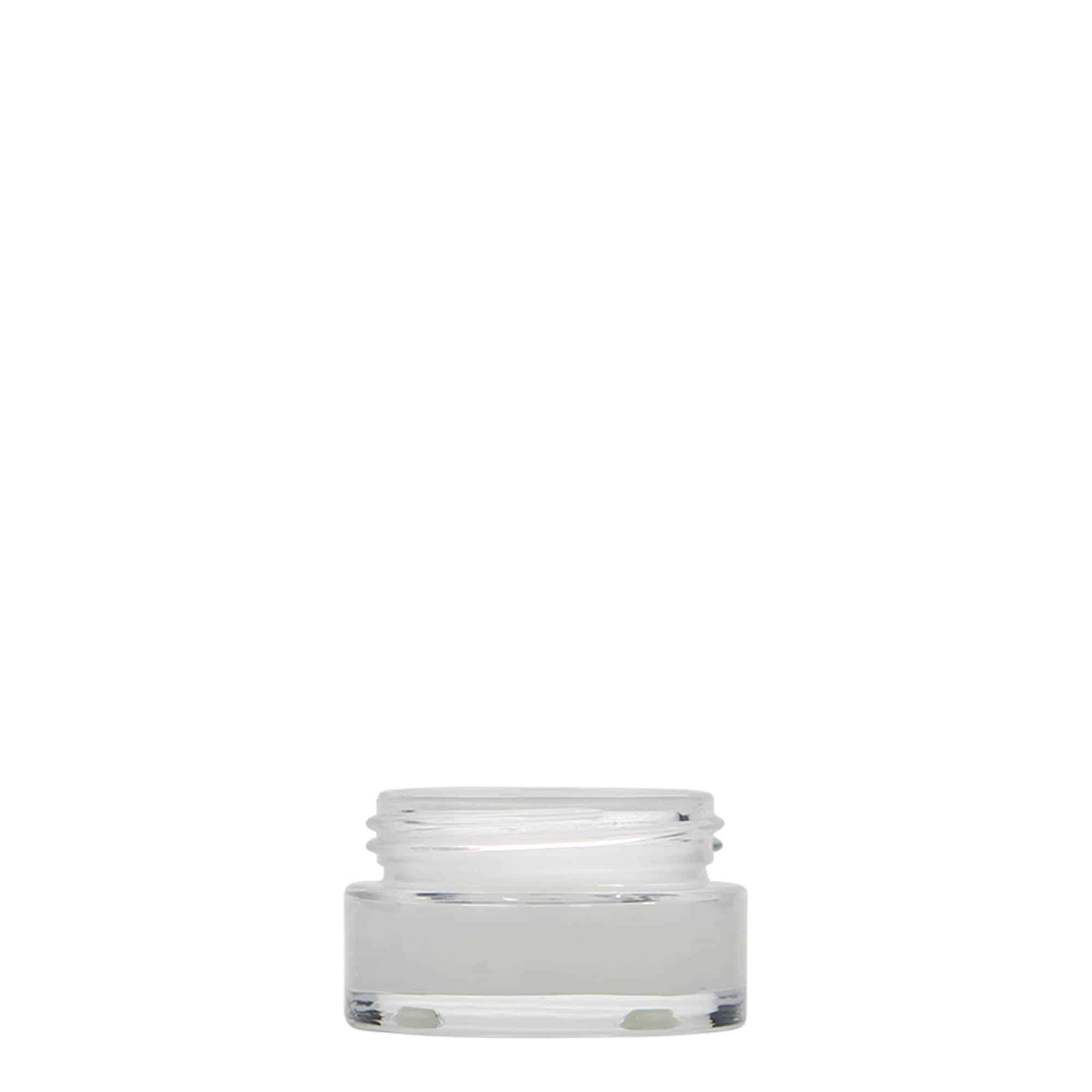 15 ml barattolo 'Clear Edition', vetro, bocca: chiusura a vite