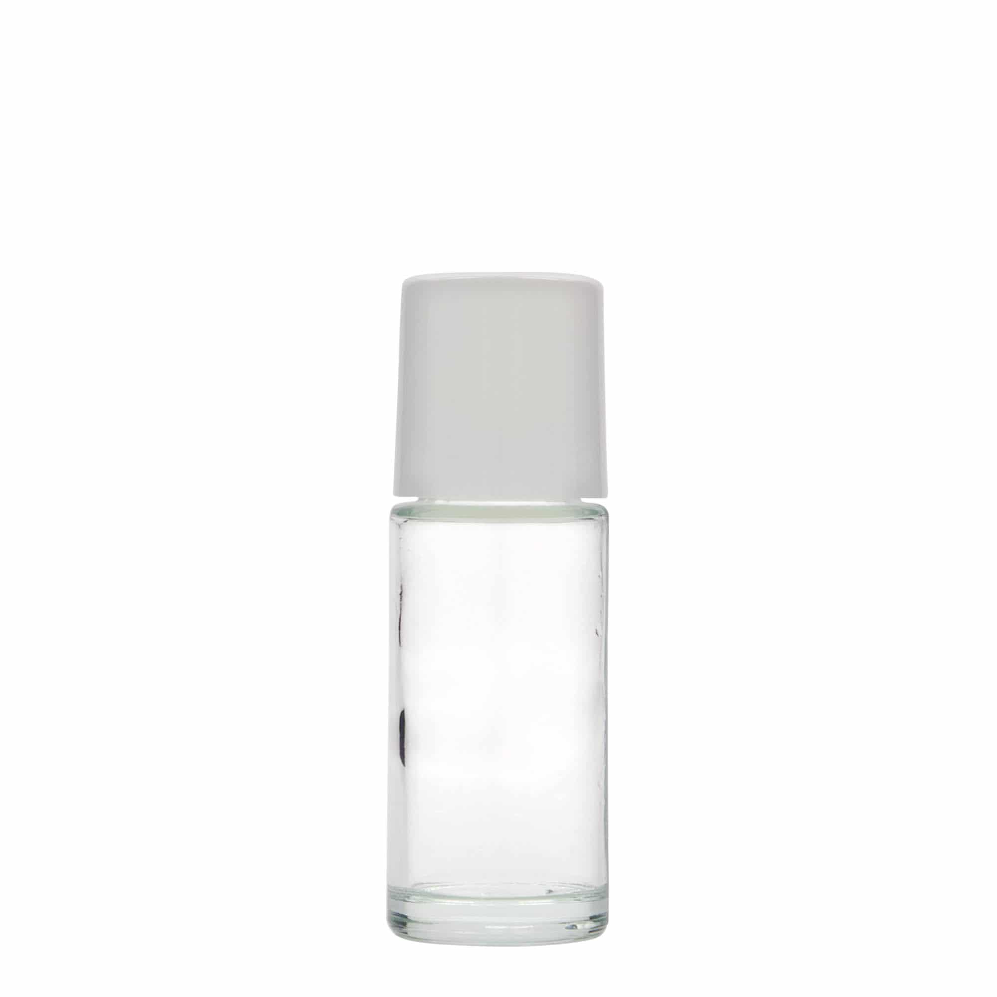50 ml bottiglia roll-on, vetro, bocca: chiusura a vite