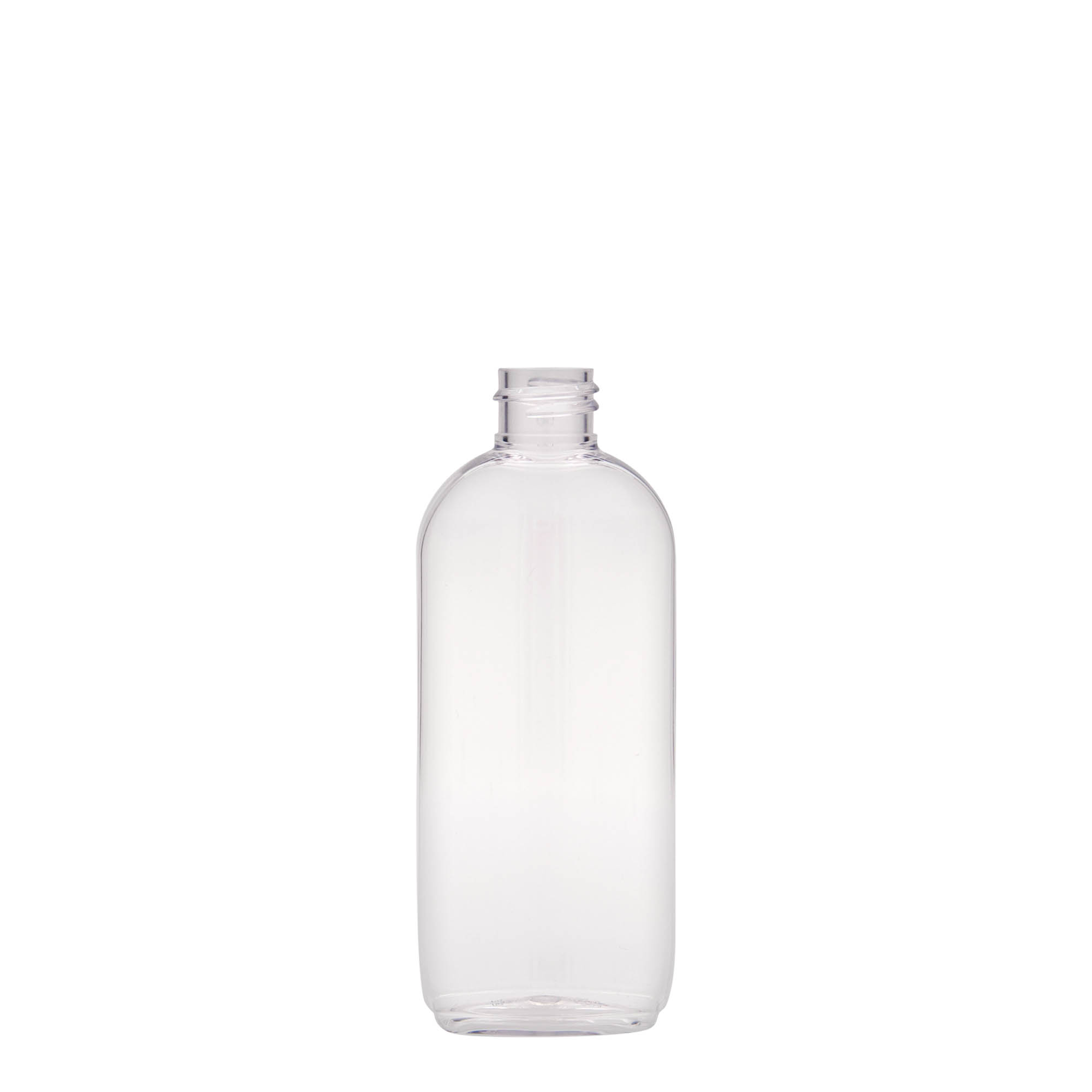 Bottiglia PET da 100 ml 'Iris', ovale, plastica, bocca: 20/410