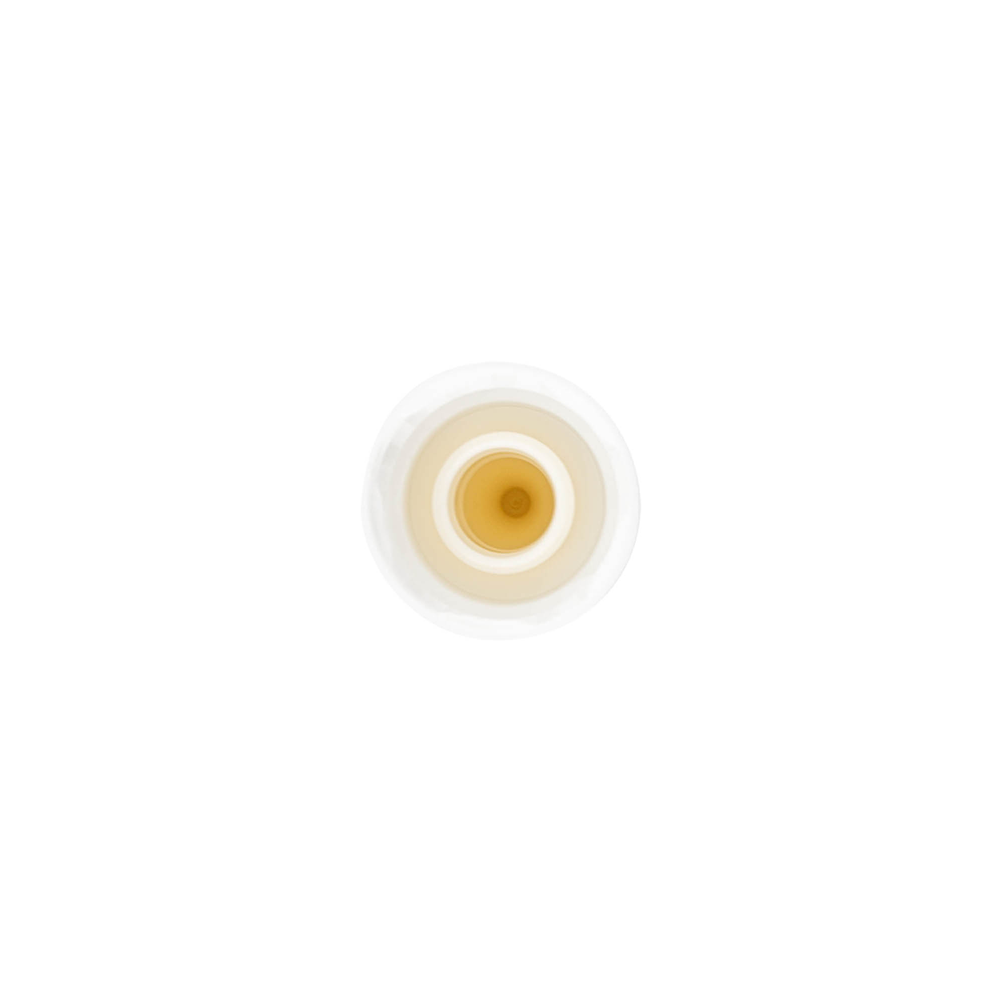 Tappo a vite con applicatore, plastica PE, bianco, per bocca: DIN 18 Tappo a vite con applicatore, plastica PE, bianco, per bocca: DIN 18