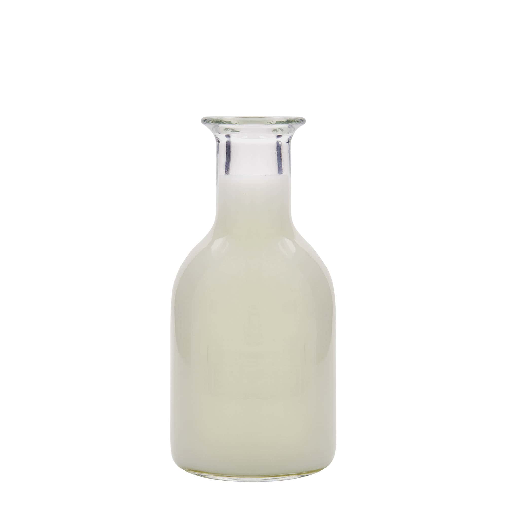 500 ml Bottiglia di vetro 'Optima Latte', imboccatura: fascetta