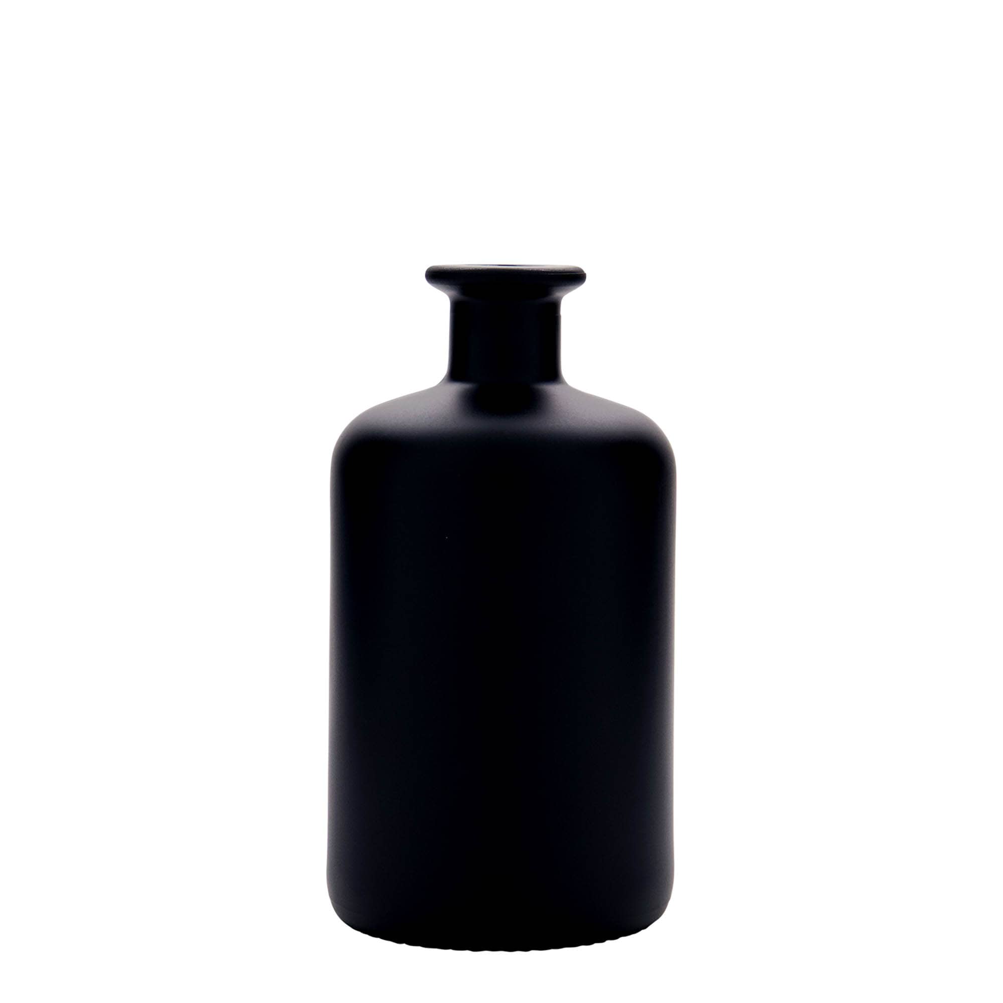 500 ml Bottiglia da farmacia, vetro, nero, imboccatura: fascetta 500 ml Bottiglia da farmacia, vetro, nero, imboccatura: fascetta