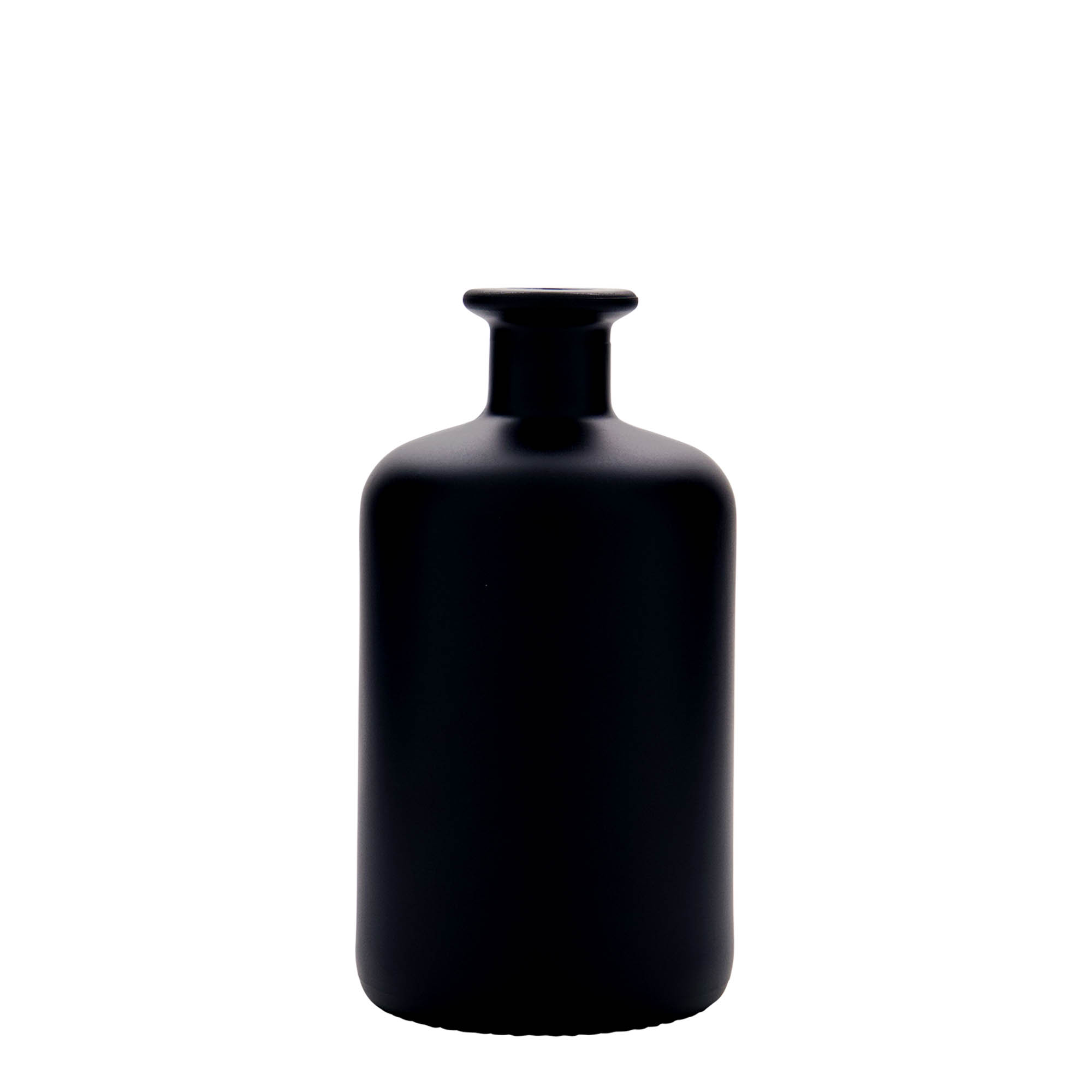 Bottiglia di vetro da 500 ml, farmacia, nera, bocca: sughero Bottiglia di vetro da 500 ml, farmacia, nera, bocca: sughero