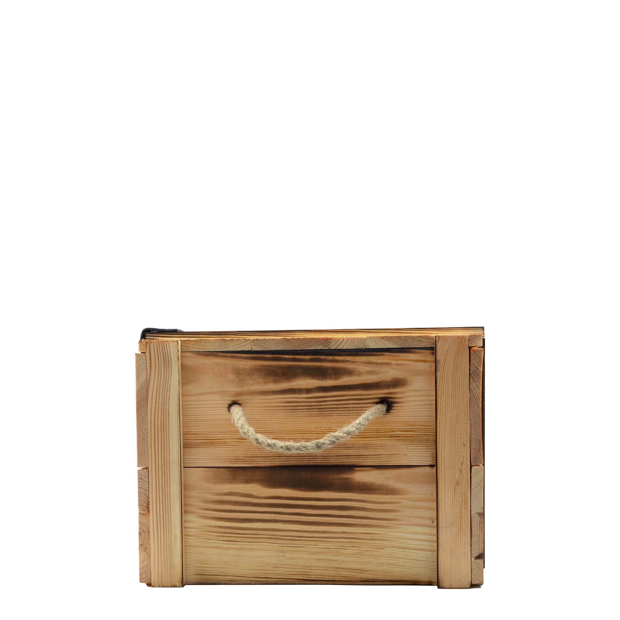 Cassetta per vino per 6 bottiglie, rettangolare, legno, beige