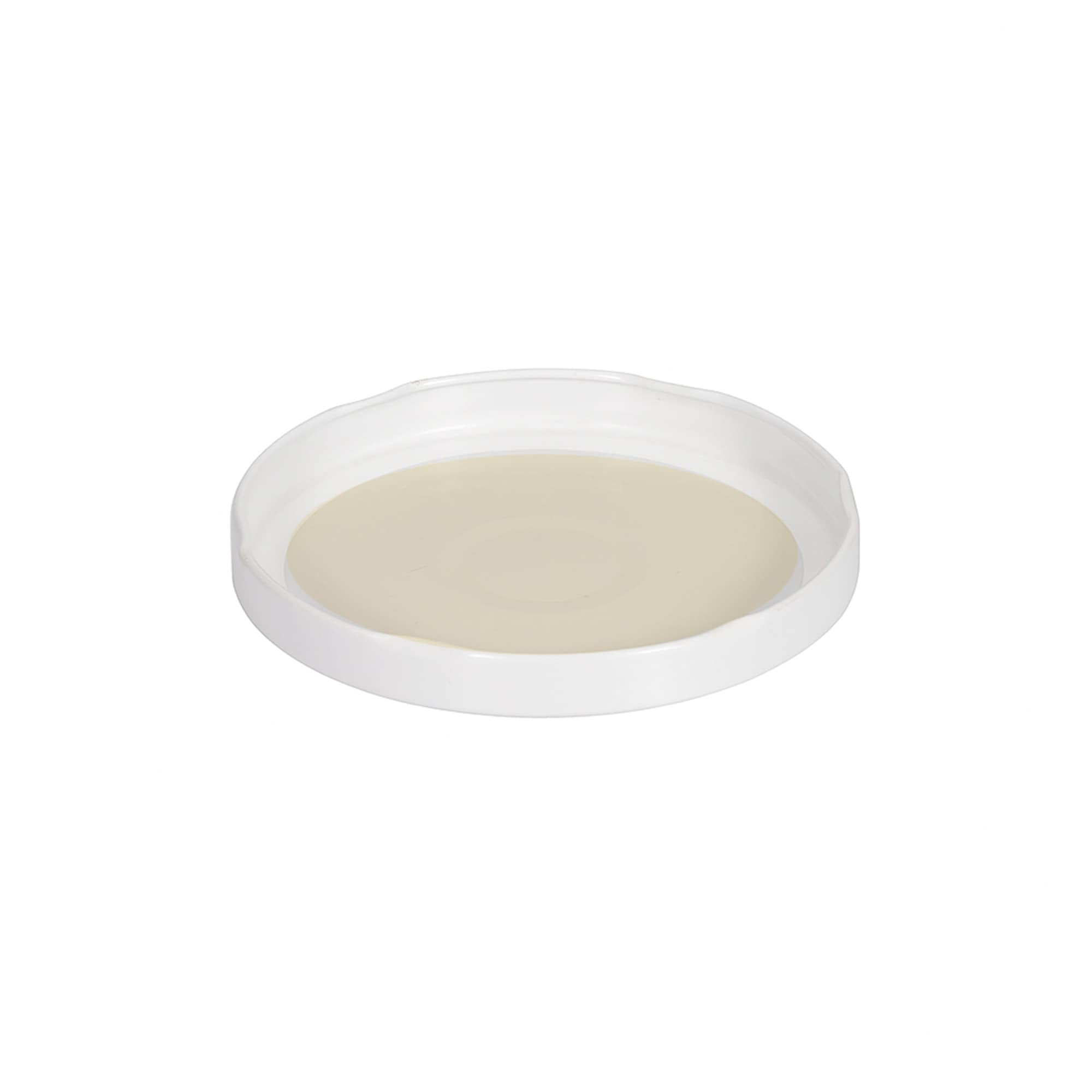 Tappo Twist-Off, banda stagnata, bianco, per imboccatura: TO 100
